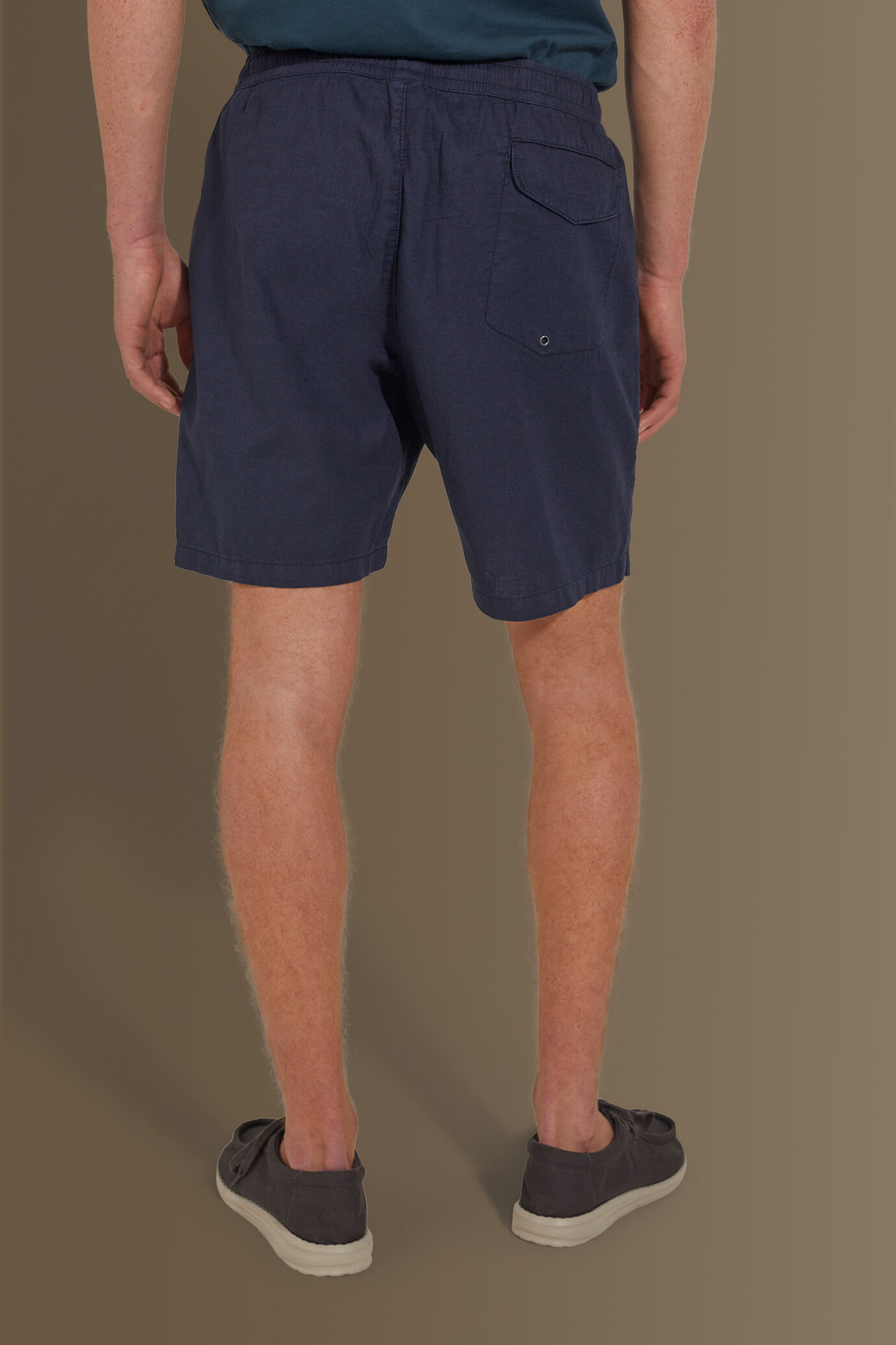 Costume da bagno uomo tinta unita misto Lino image number 2