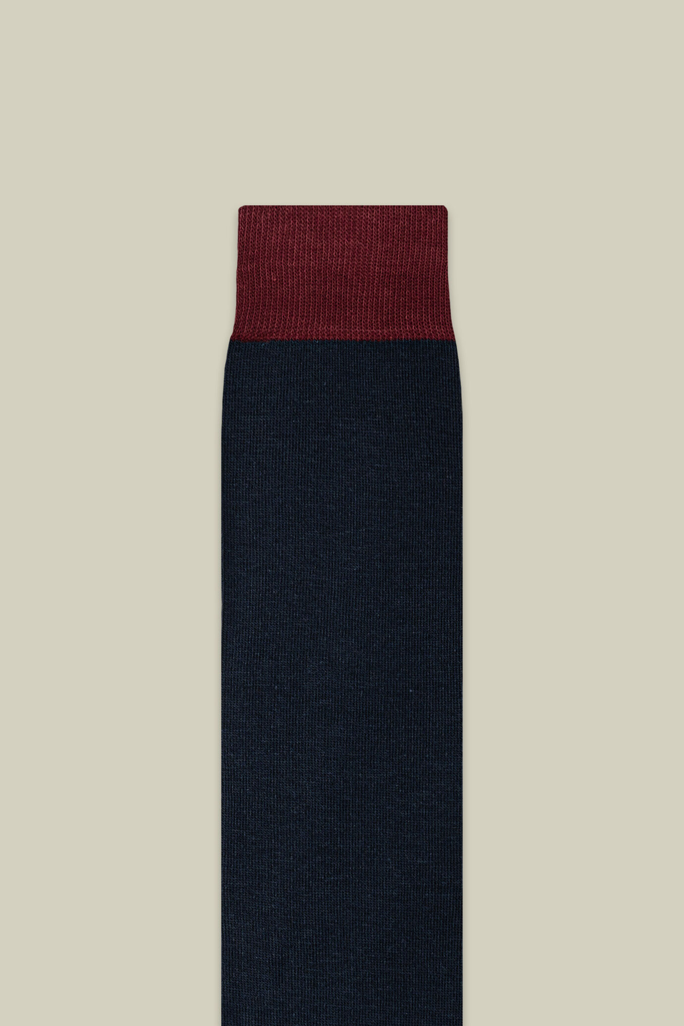 Bicolor-Socken für Herren aus glatt gestricktem Material image number 2