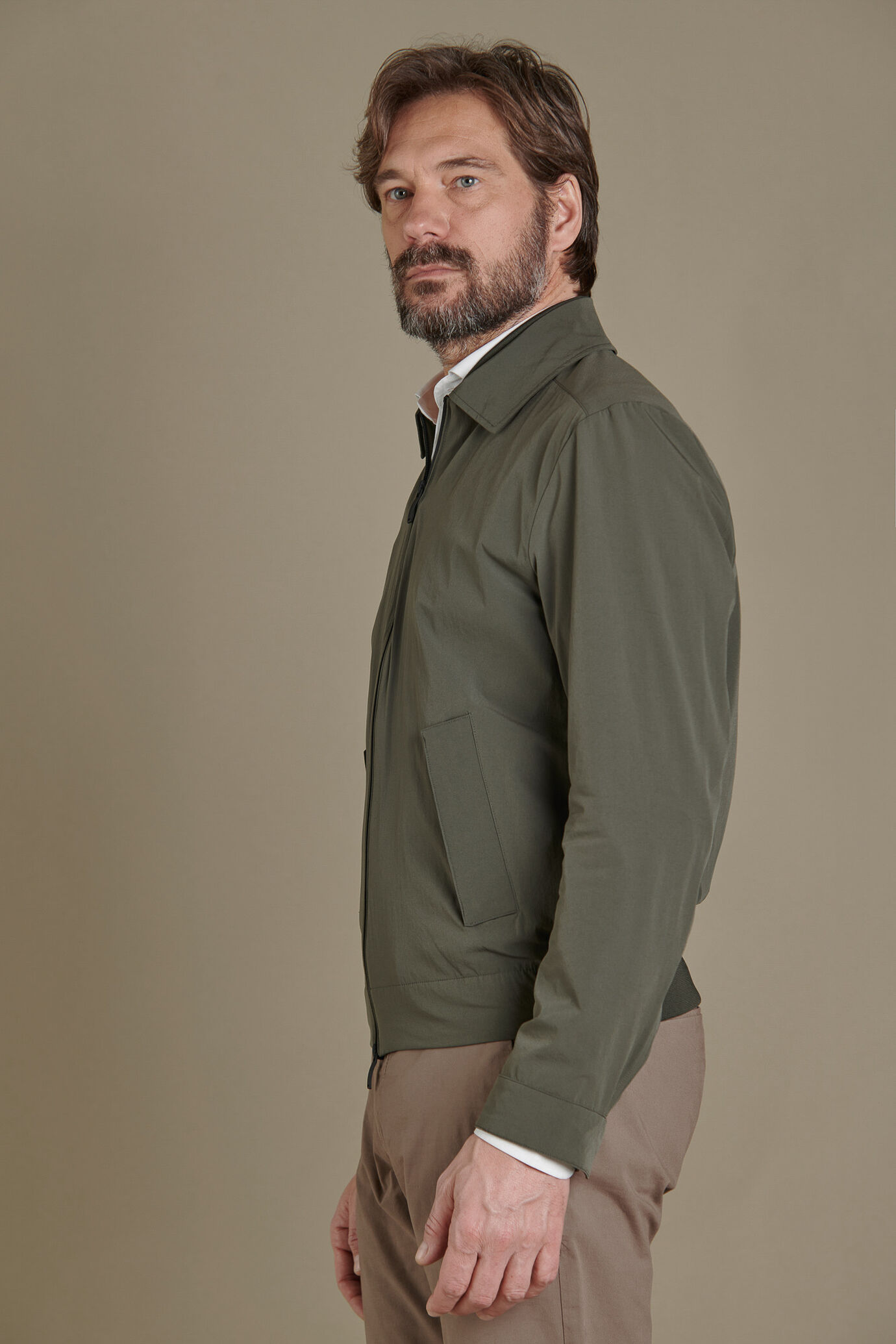 Waterproof sailor jacket with zip image number 1