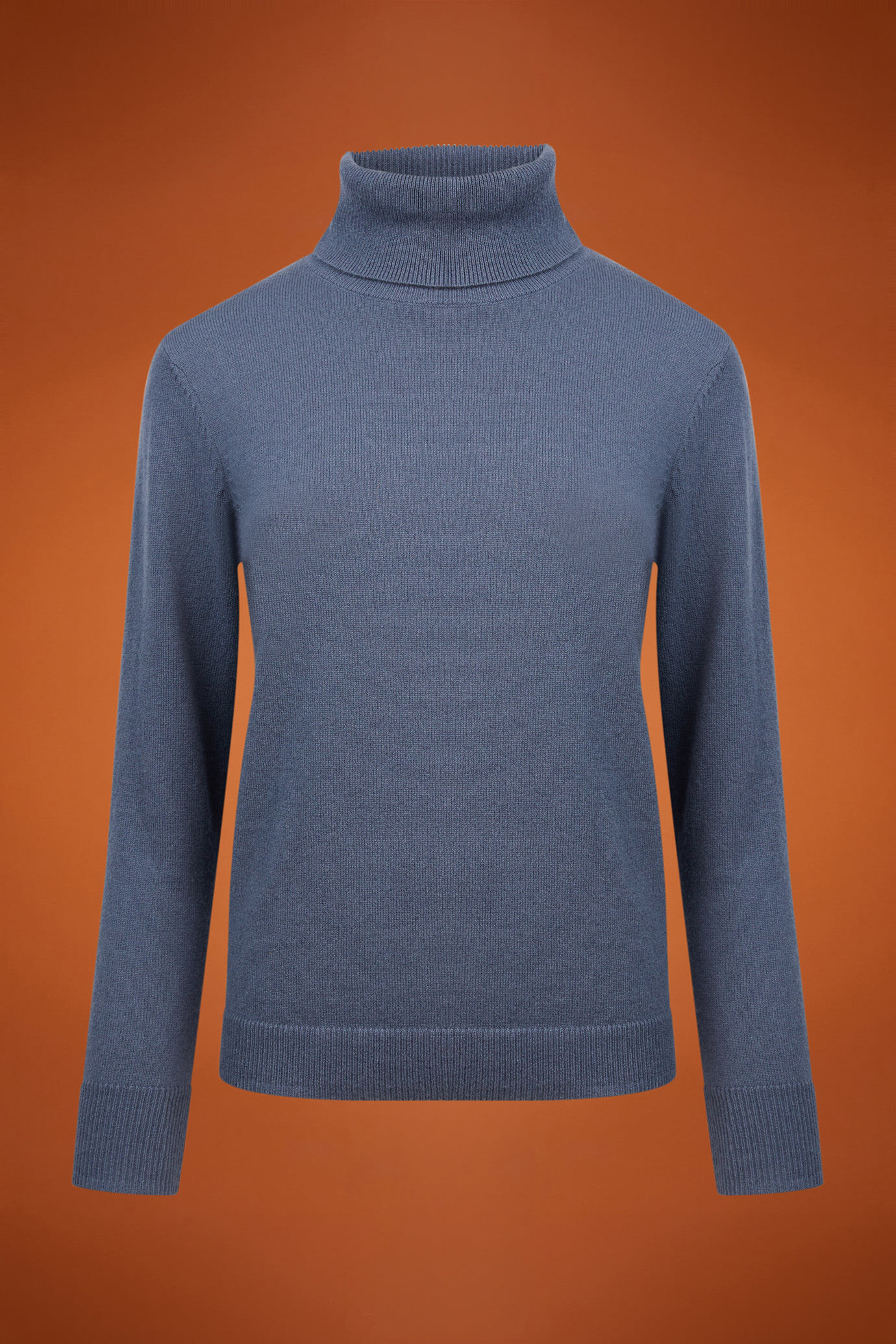 Pull à col roulé pour femme, 100% cachemire, coupe classique