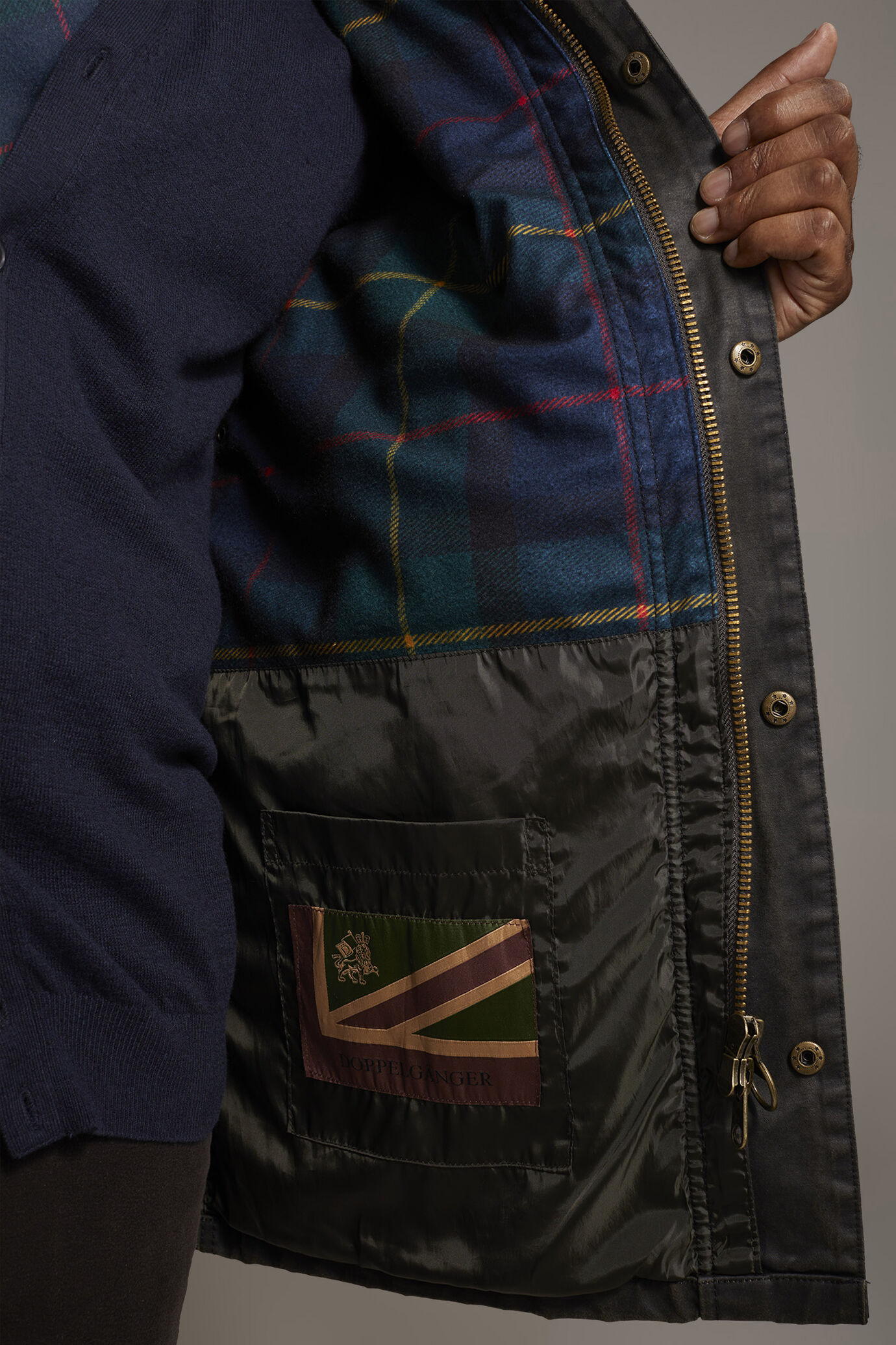 Wax touch jacket 100% cotton image number 4
