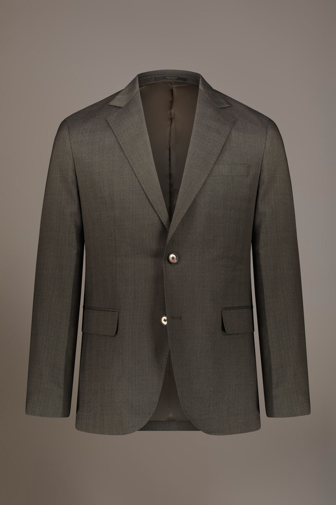 Regular fit single-breasted suit in prince of wales fabric image number 5
