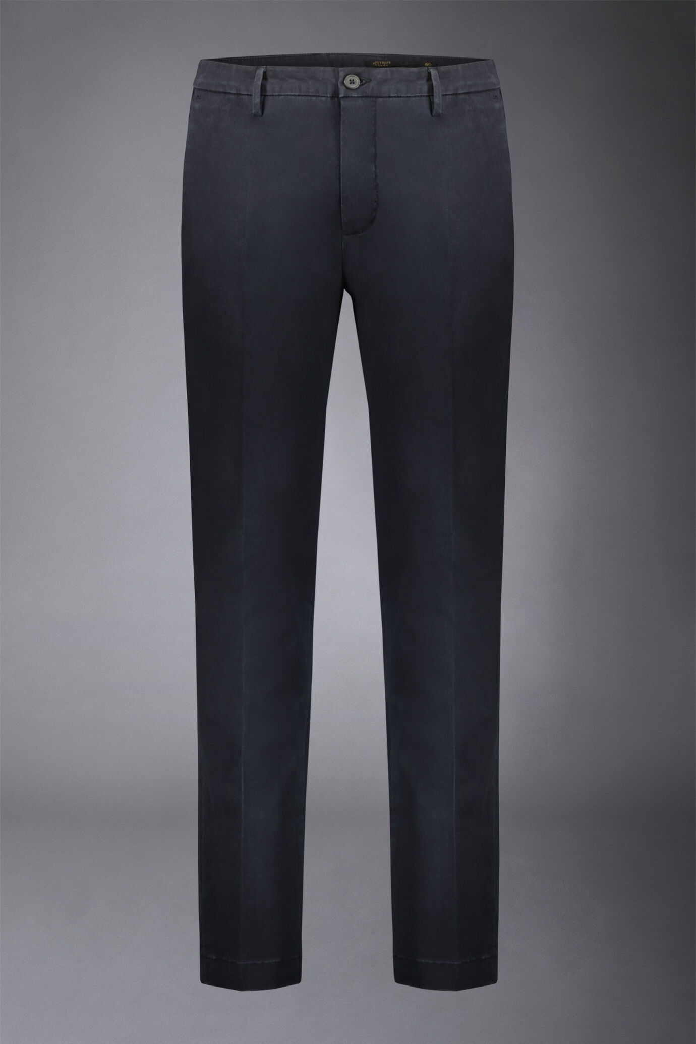 Men's classic regular fit chino pants stretch twill fabric