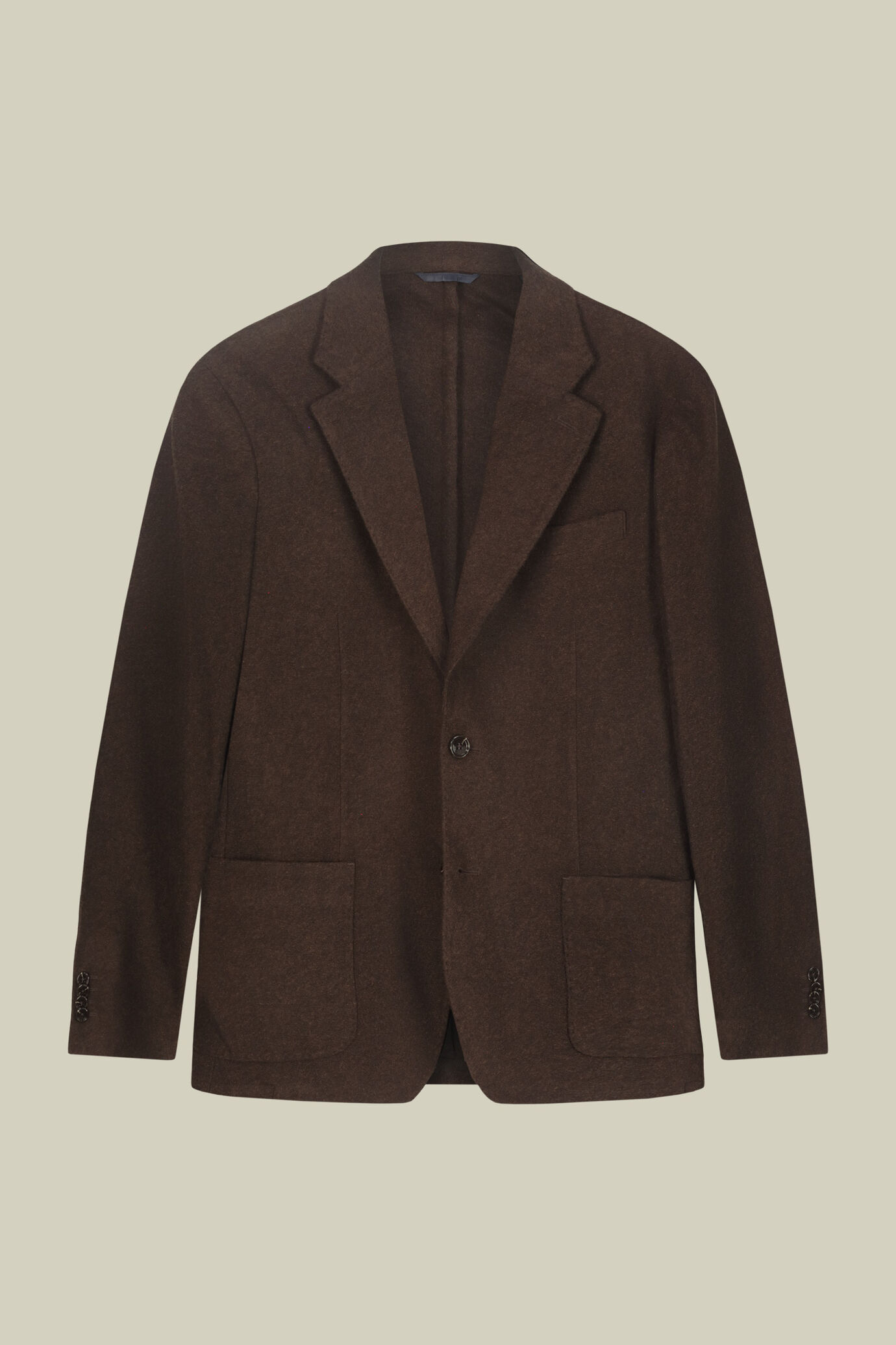 Veste homme croisée simple sans doublure en laine mélangée coupe regular fit image number 4