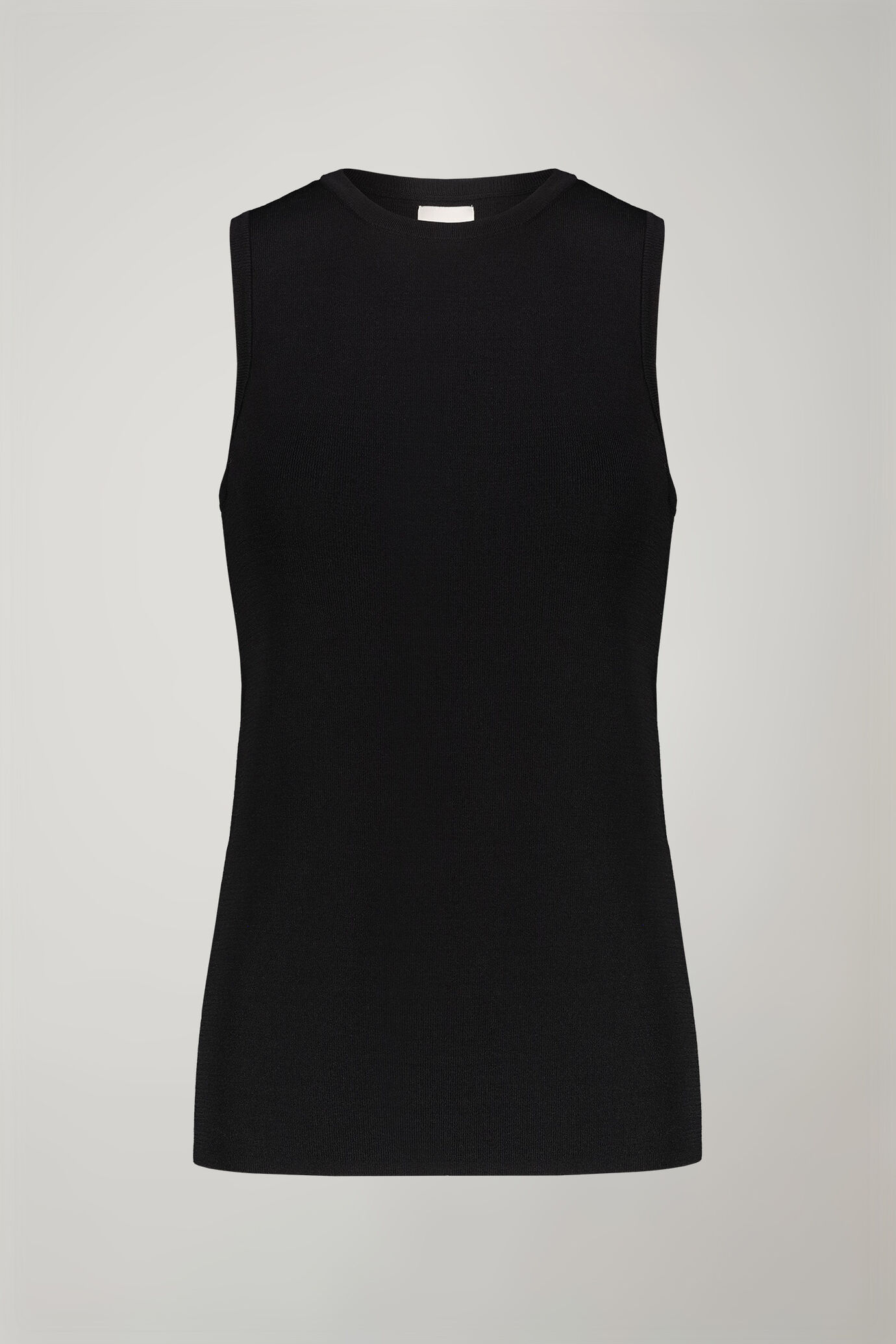Canotta donna girocollo tinta unita regular fit image number 4
