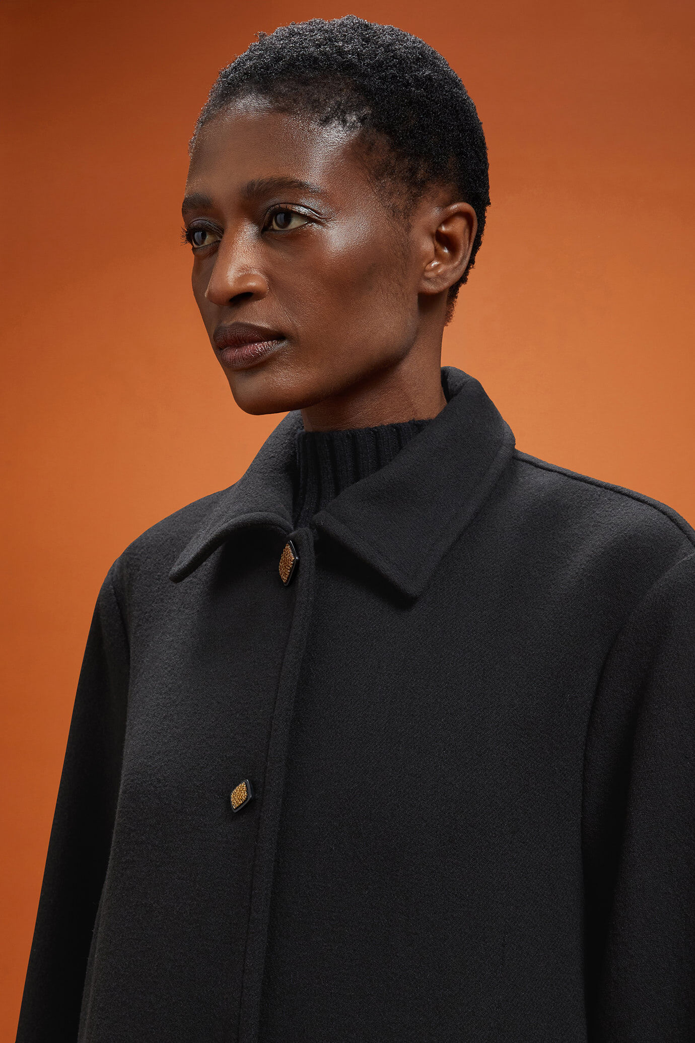 Cappotto lungo donna sfoderato oversize image number 3