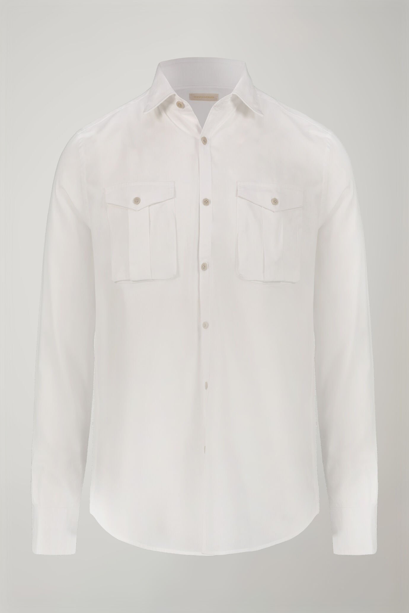 Chemise décontractée pour homme à col classique en tissu 100 % coton denim coupe confort image number 5