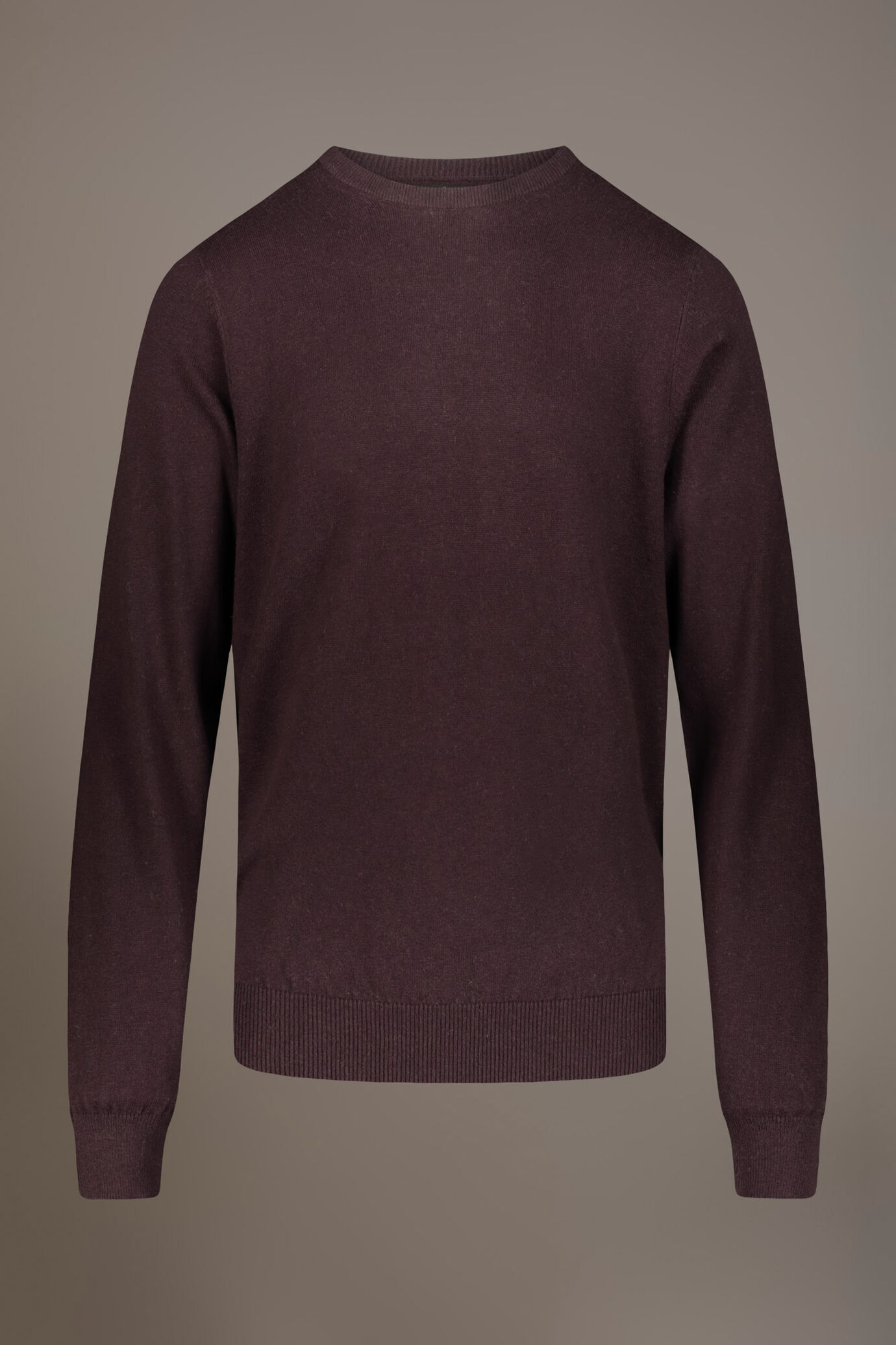 Wool blend round neck sweater image number 4