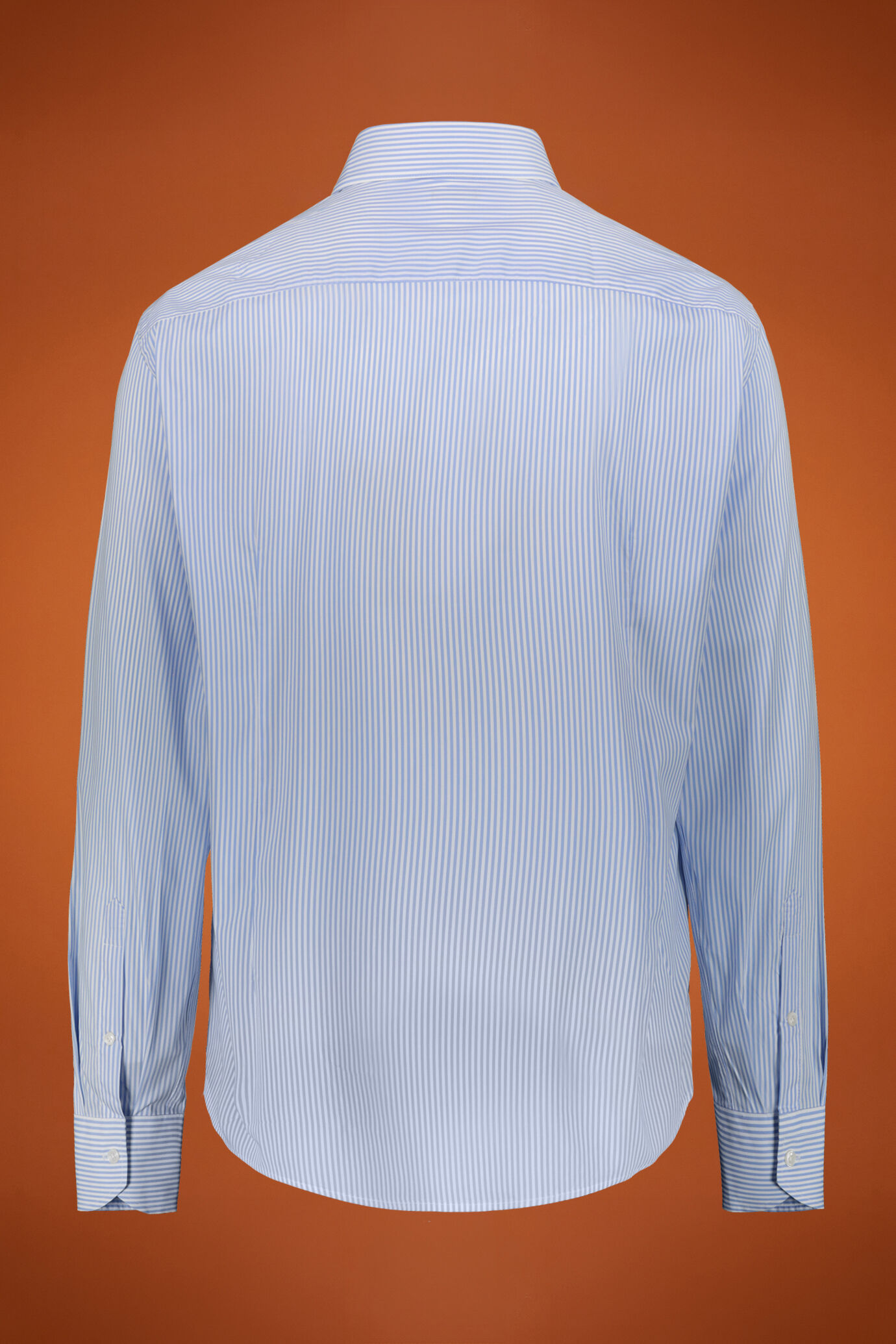 Chemise technique homme à col classique en tissu nylon imprimé à rayures coupe régulière image number 1