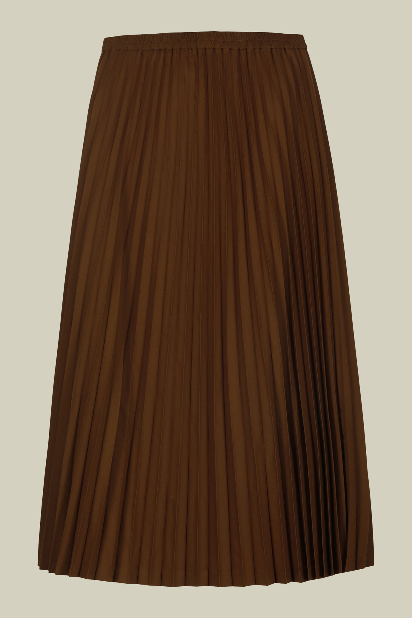 Pleated single-colour lonquette skirt image number 5