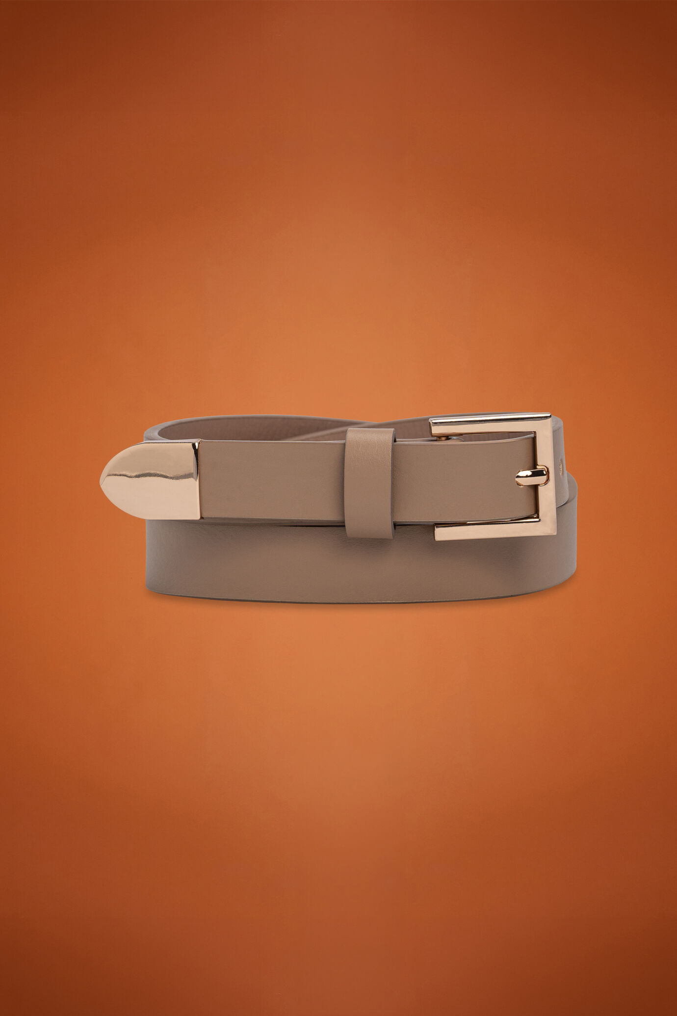 Ceinture femme avec finition en laiton vieilli