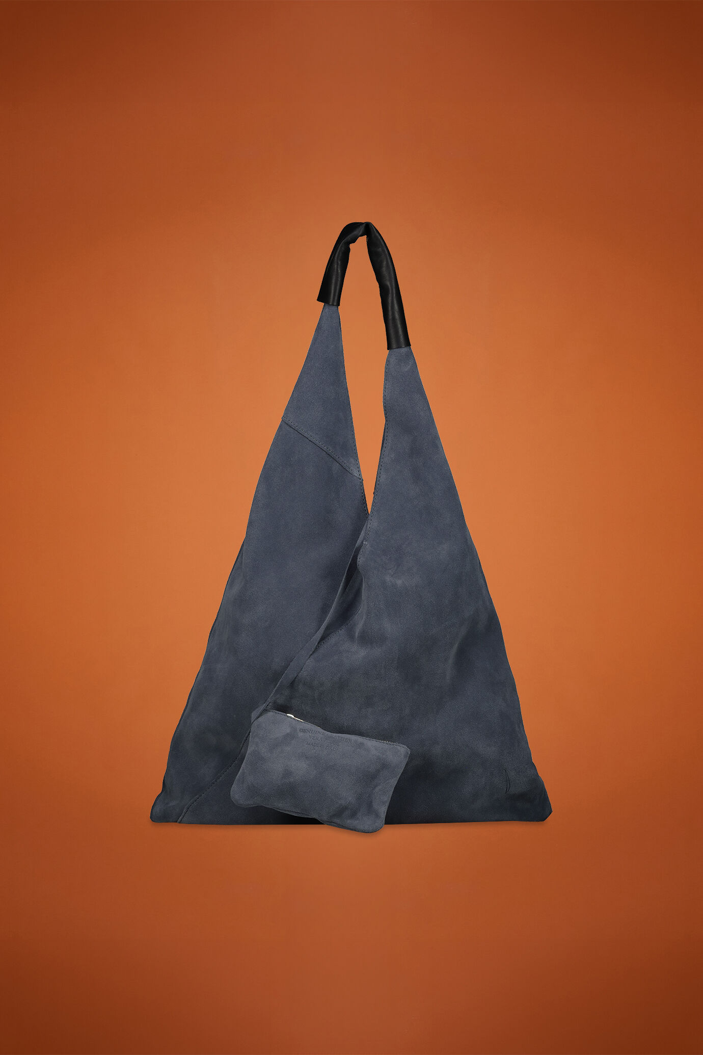 Sac femme porté épaule en 100 % daim véritable image number 1
