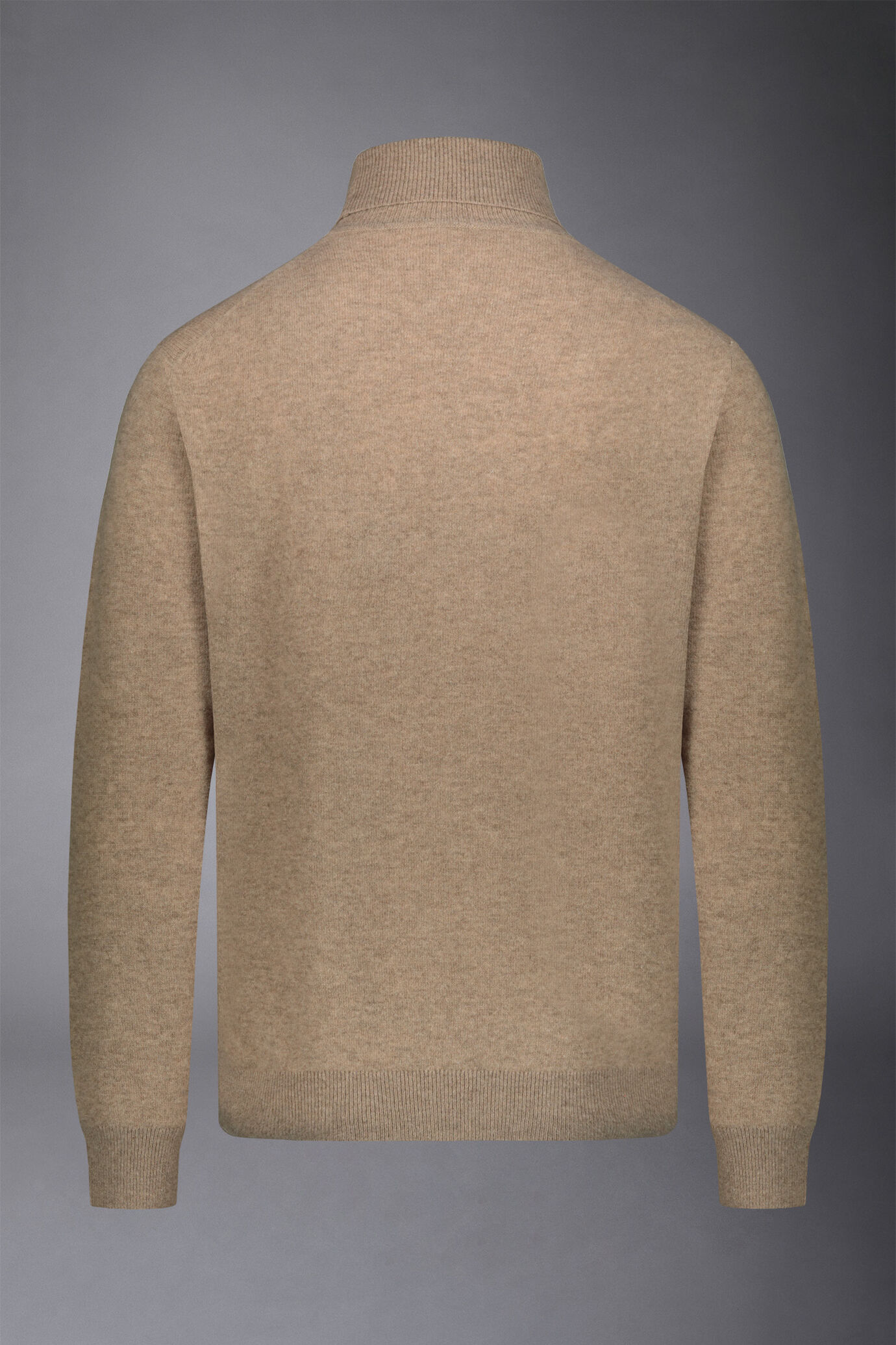 Hochgeschlossener Pullover aus Lammwollmischung regular fit image number 5