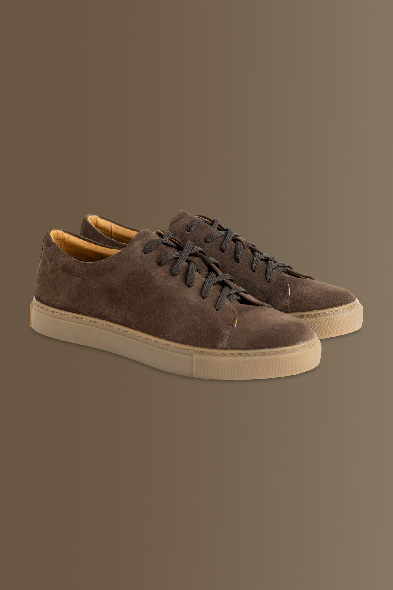 100% suede leather sneakers image number 1