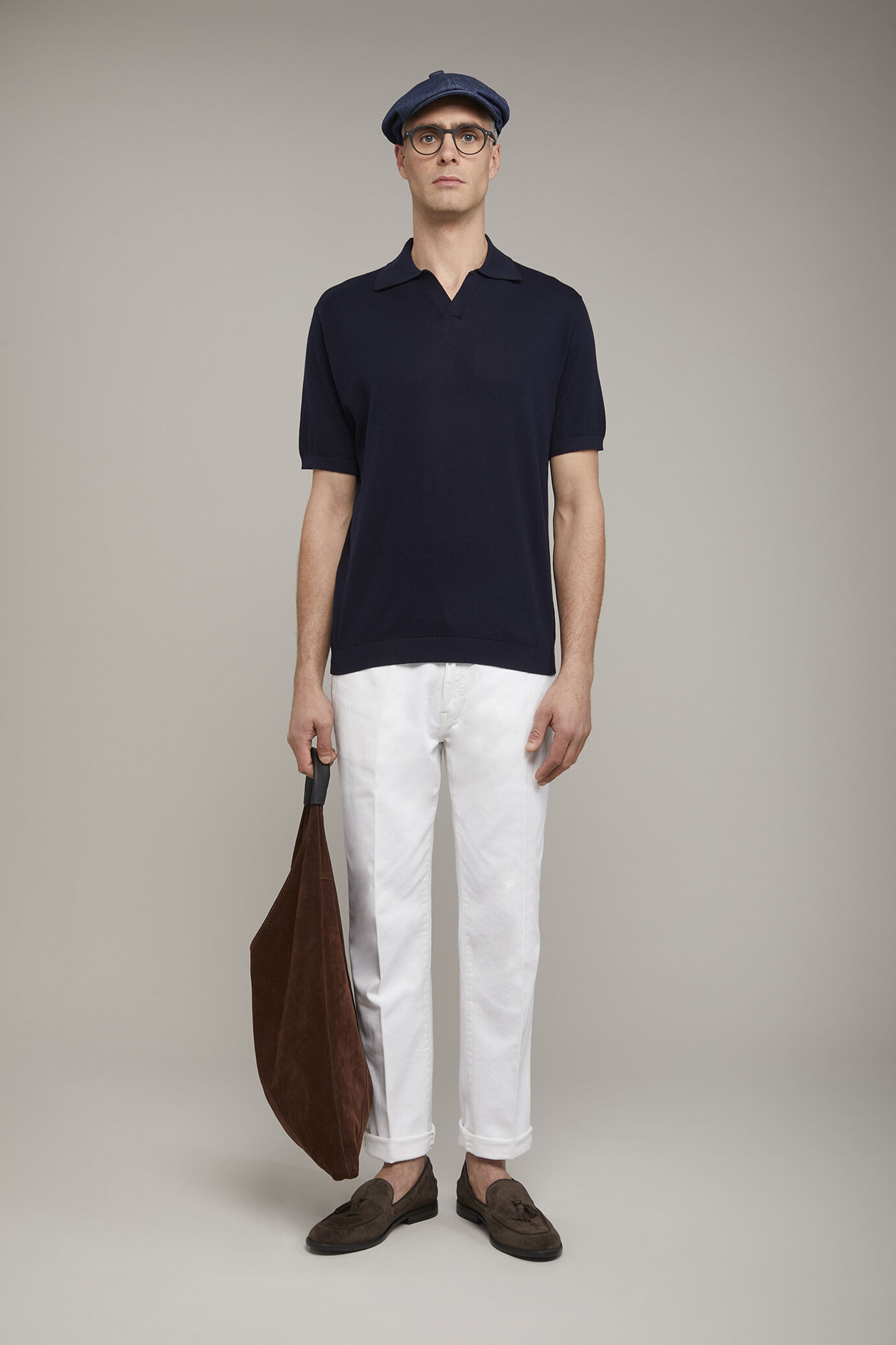 Herren-Poloshirt aus 100 % Baumwolle mit kurzen Ärmeln und Derbykragen in normaler Passform image number 0