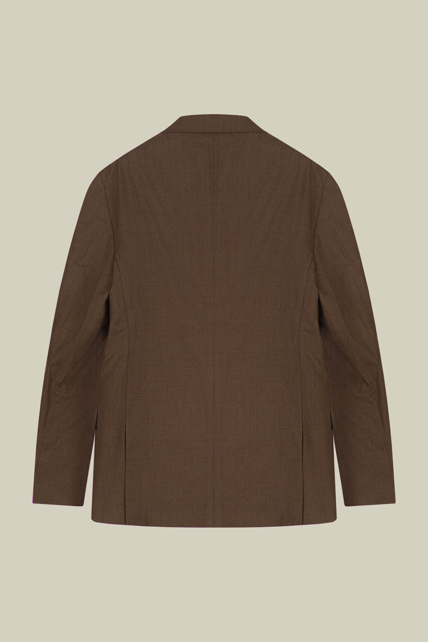 Giacca uomo doppiopetto sfoderata in principe di Galles regular fit image number 5