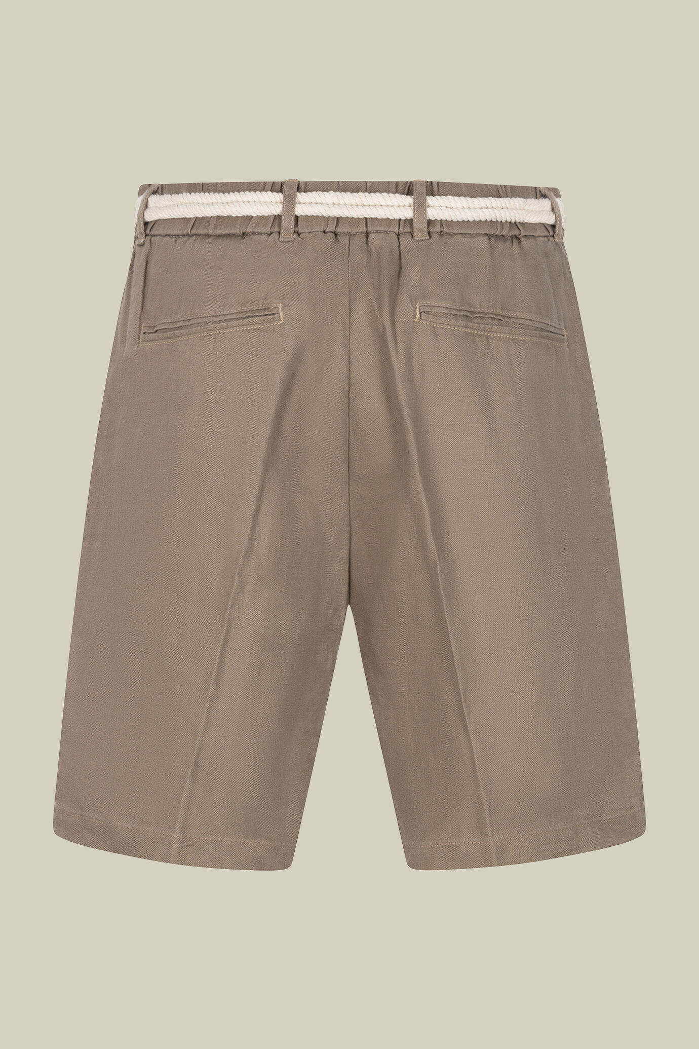Bermuda homme 100 % lin coupe classique image number 3