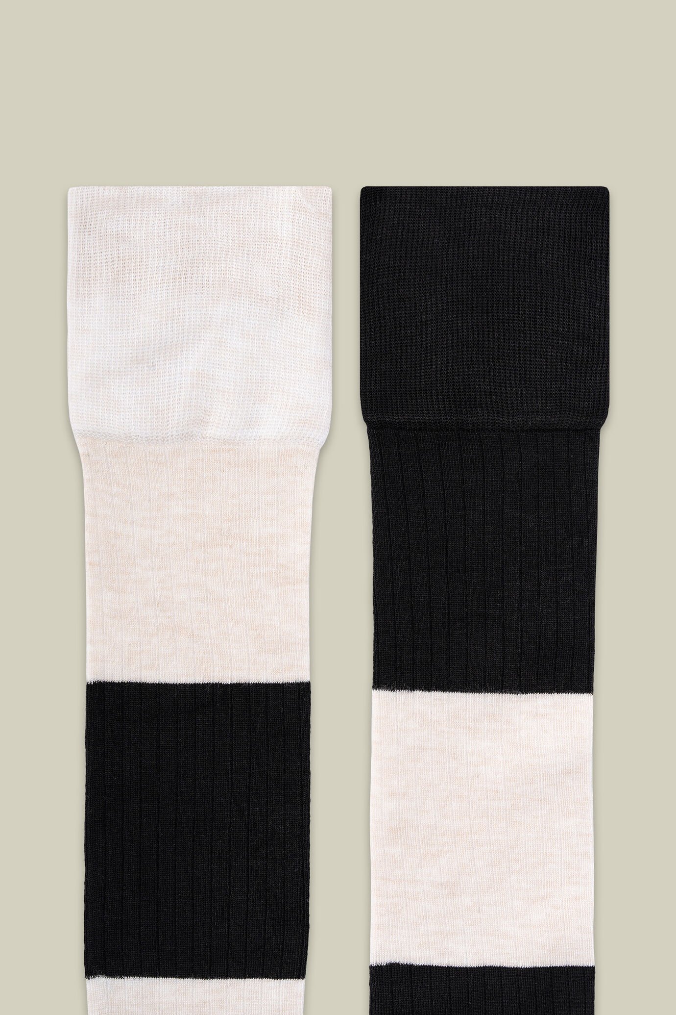 Calzini donna bicolor image number 2
