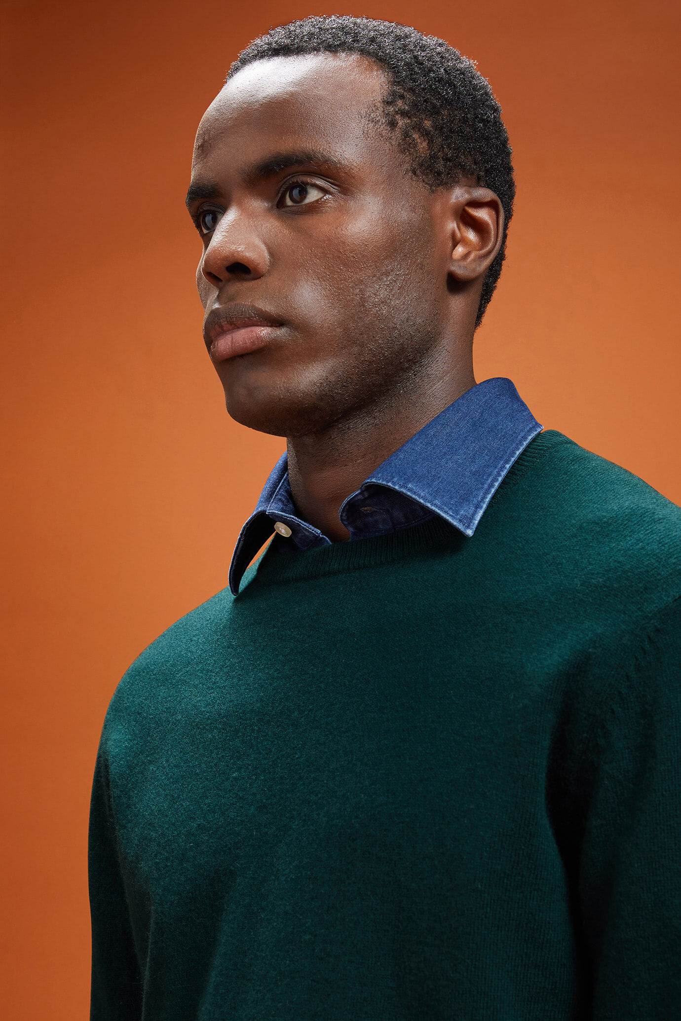 Herren-Pullover mit Rundhalsausschnitt aus 100 % Kaschmir in normaler Passform image number 3