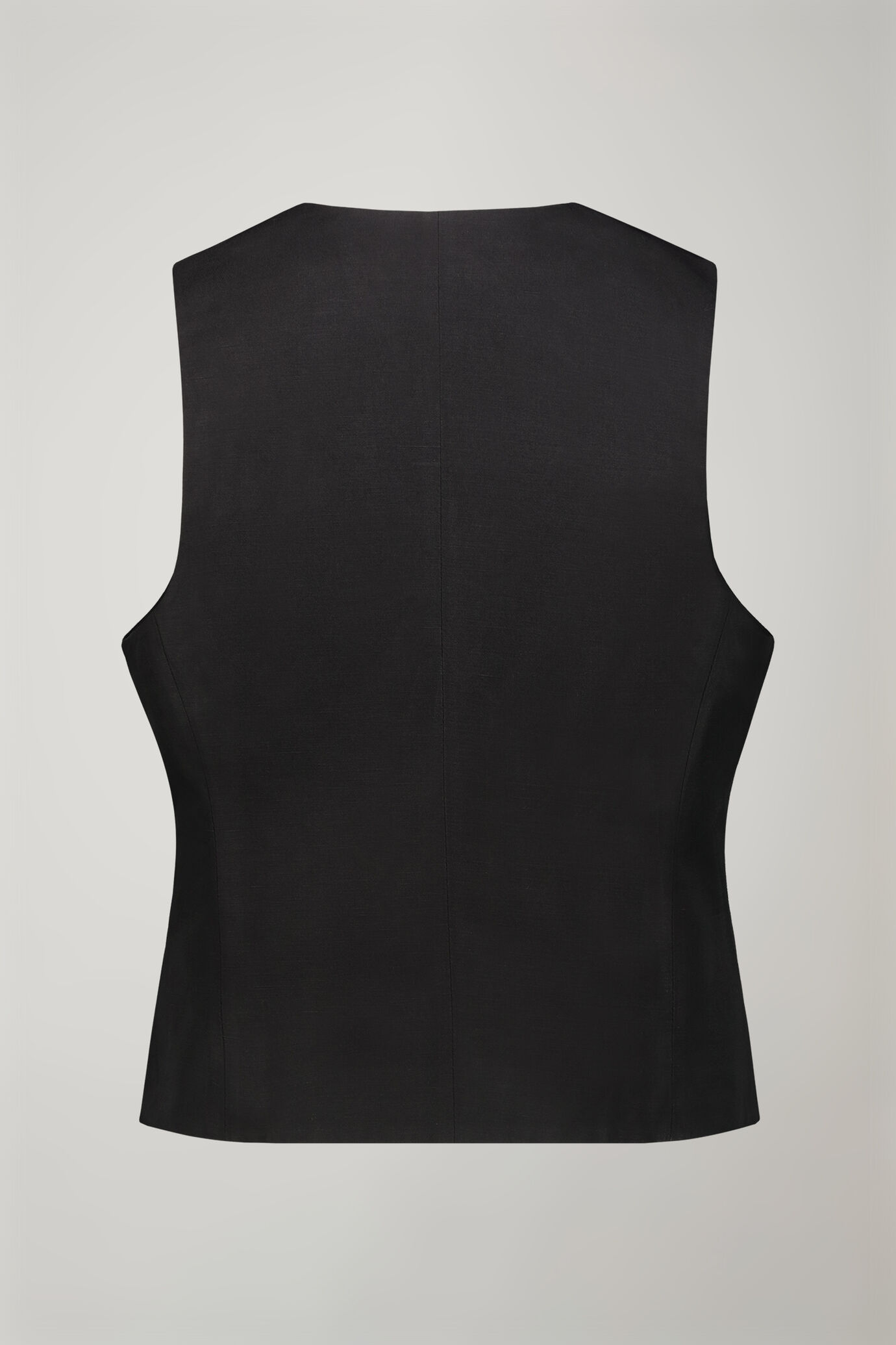 Gilet donna misto lino e cotone regular fit image number 5