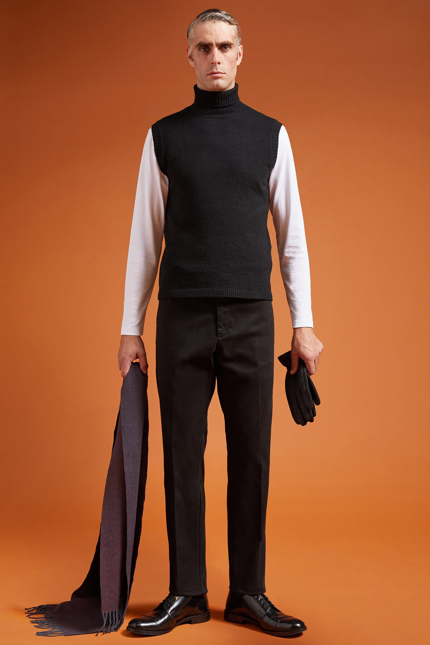Gilet uomo a collo alto Wool Blend alpaca regular fit image number 1