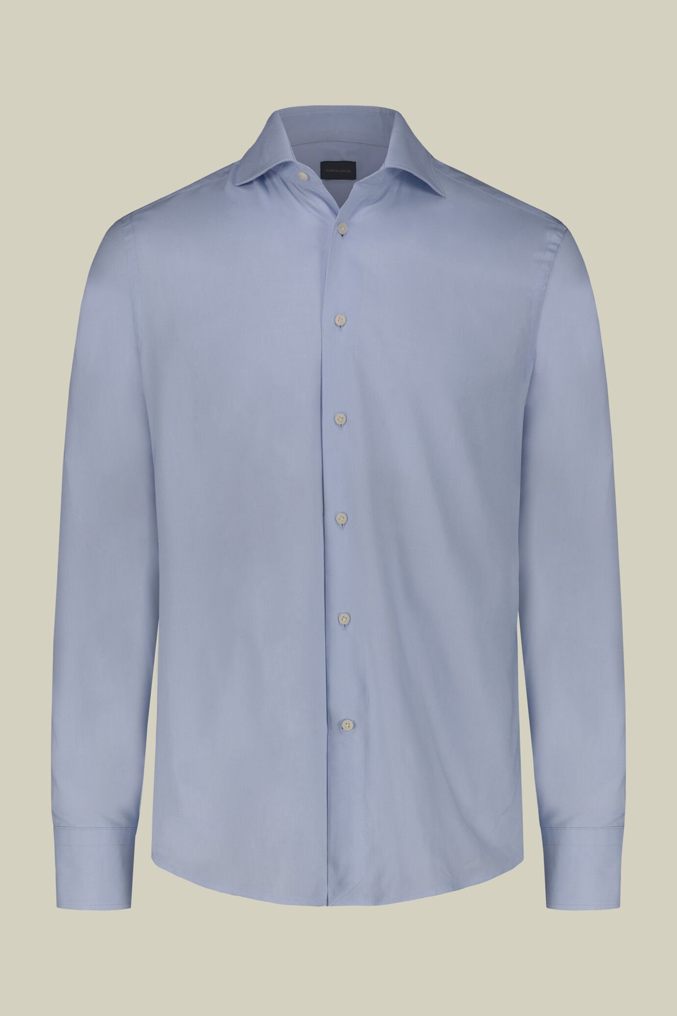 Men's shirt in 100% lightweight plain Oxford cotton fabric