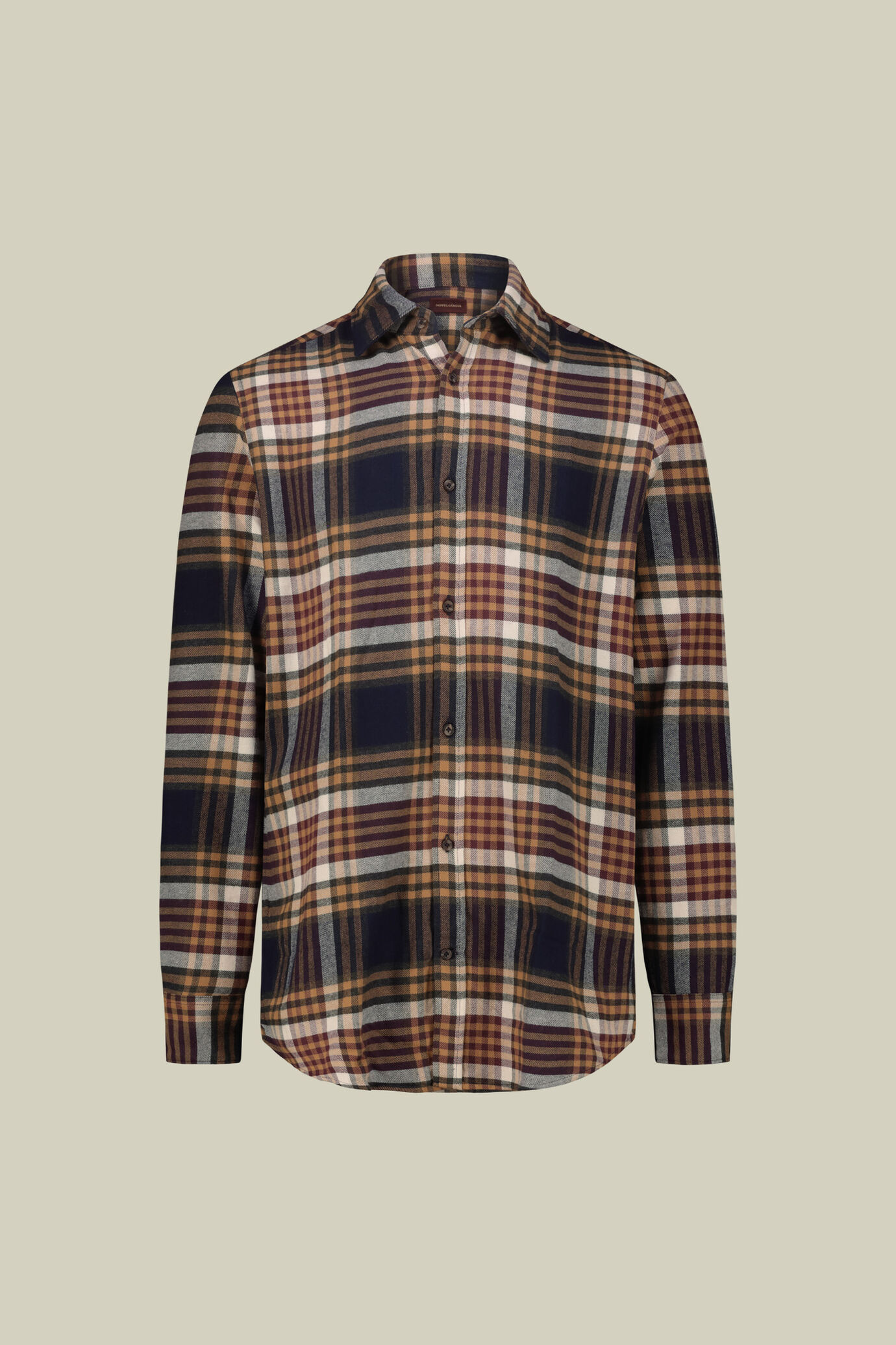 Men&rsquo;s checked flannel fabric shirt image number 4