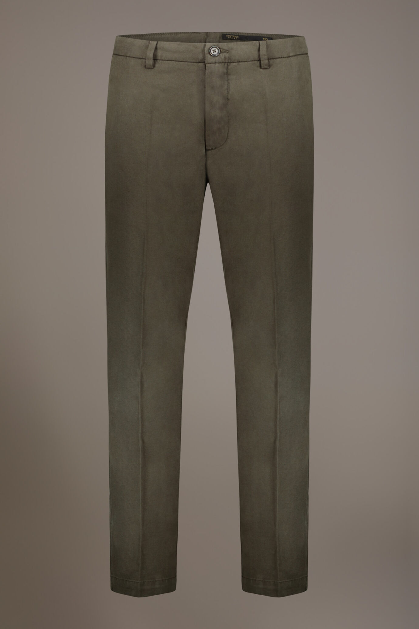 Pantalon chino mélangé lin regular fit en twill image number 3