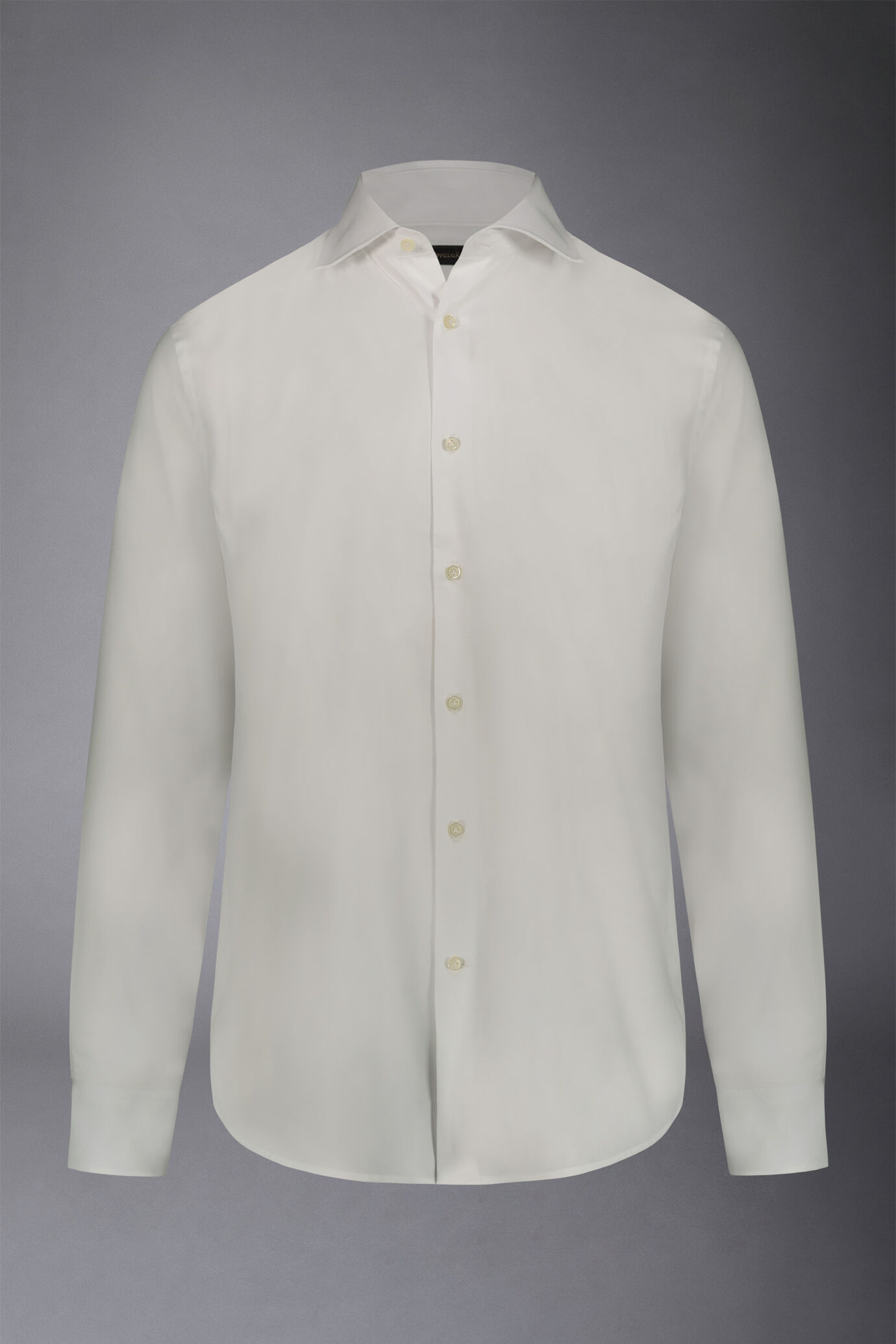 Chemise classique à col français, coupe régulière, tissu à chevrons image number 4