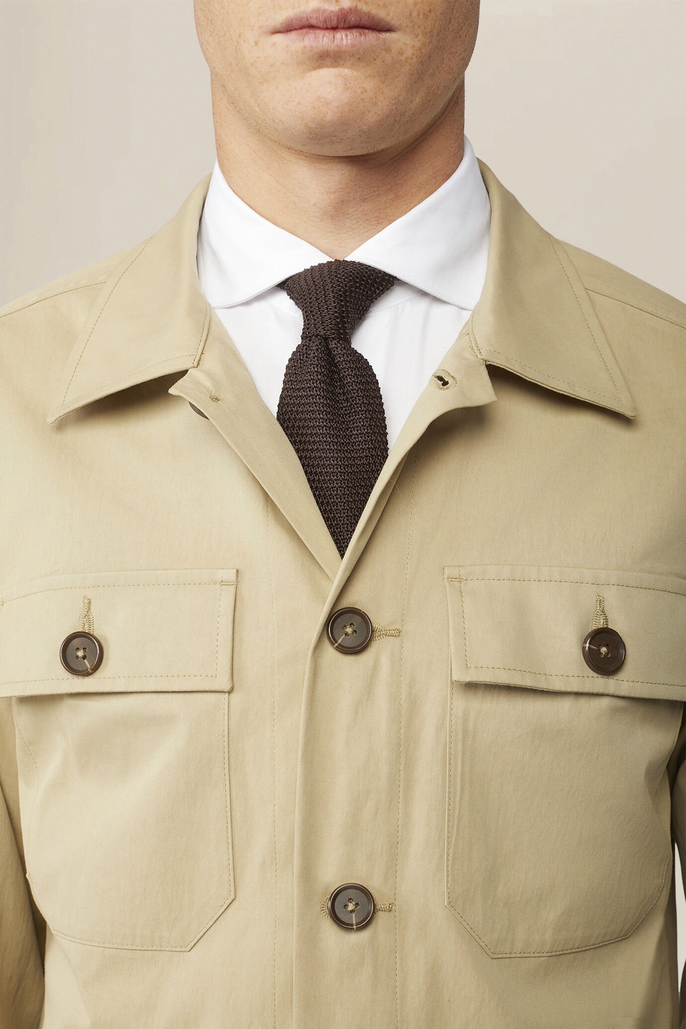 Veste chemise pour homme sans doublure, coupe classique image number 2