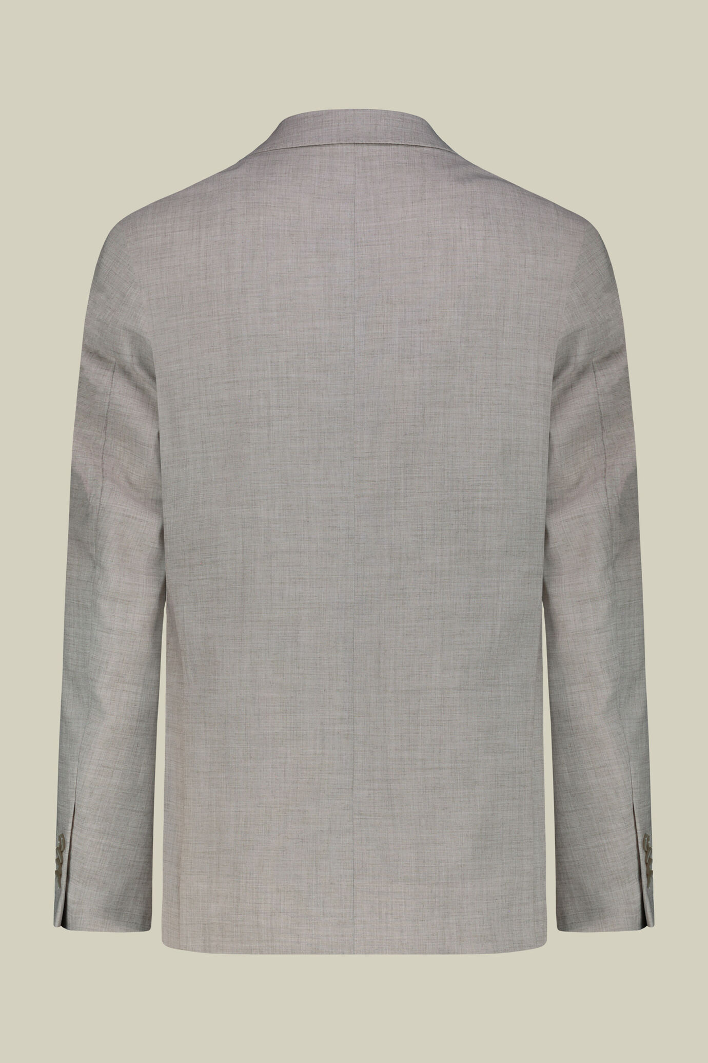 Costume homme à un bouton en tissu grisaille, coupe regular image number 1