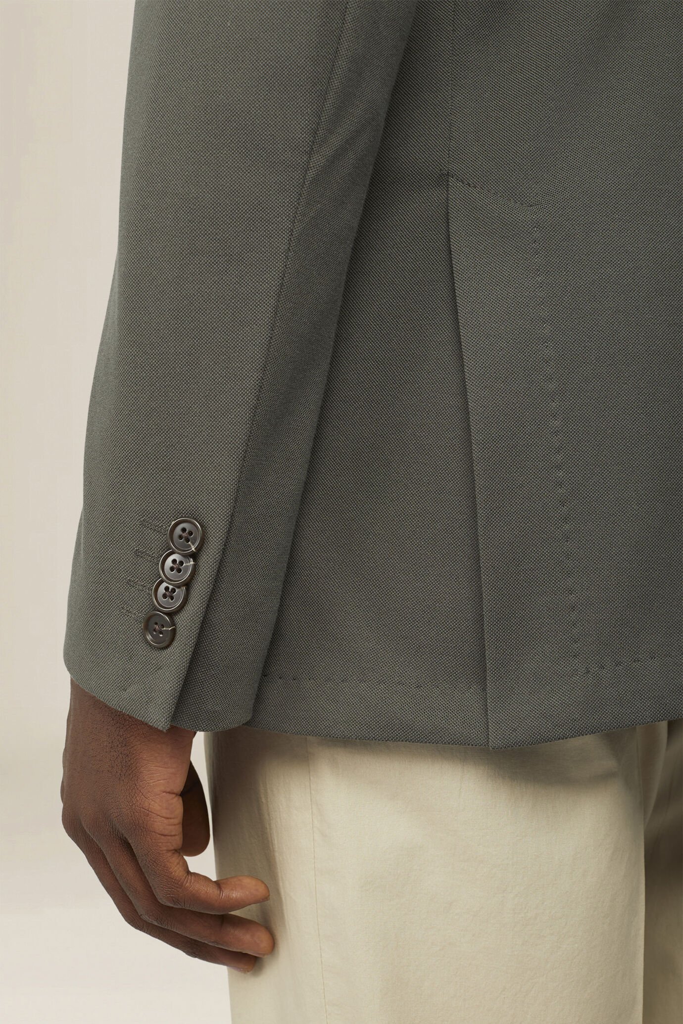 Veste homme &agrave; simple boutonnage, sans doublure, coupe classique image number 3