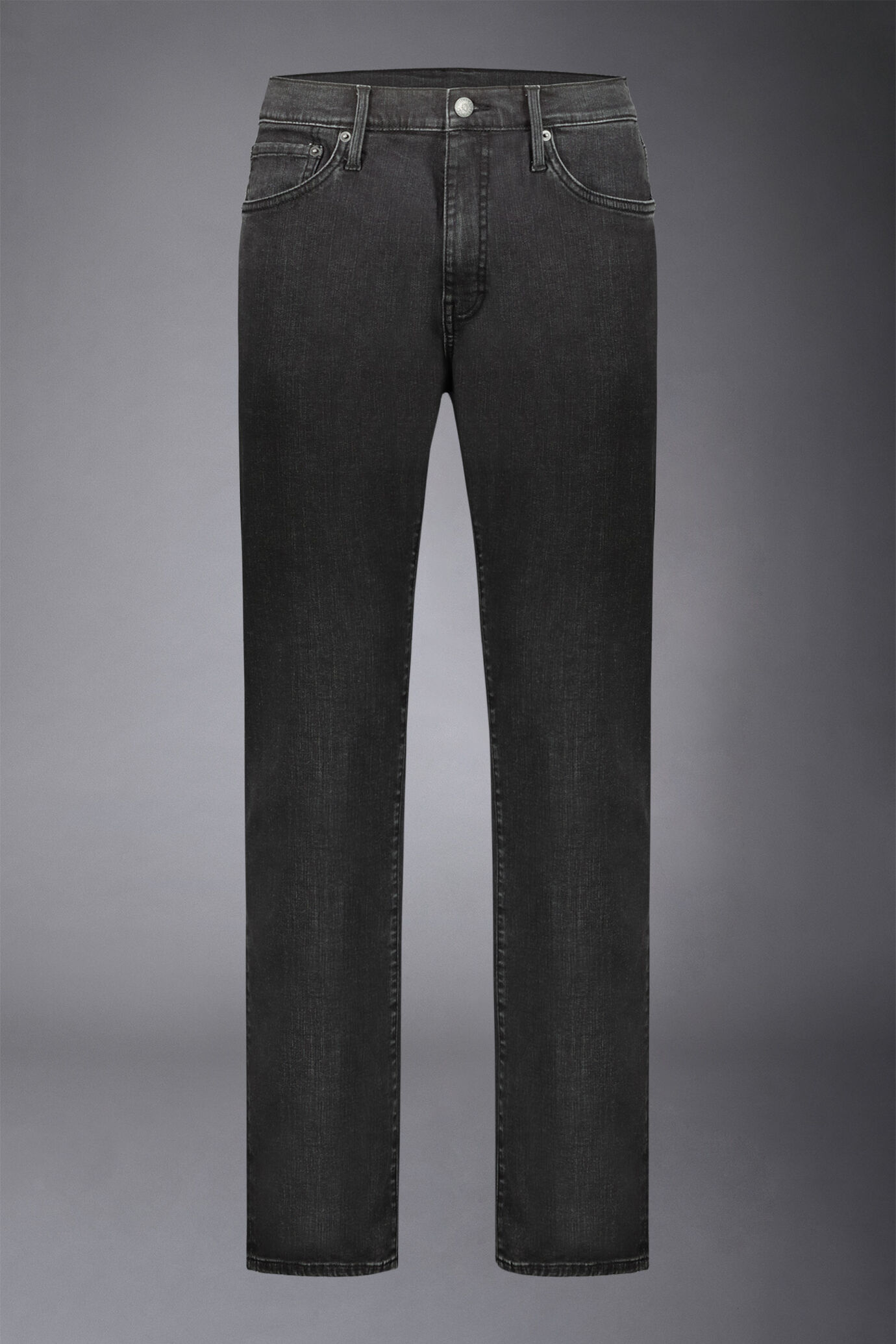 Jeans uomo 5 tasche tessuto denim regular fit image number 4
