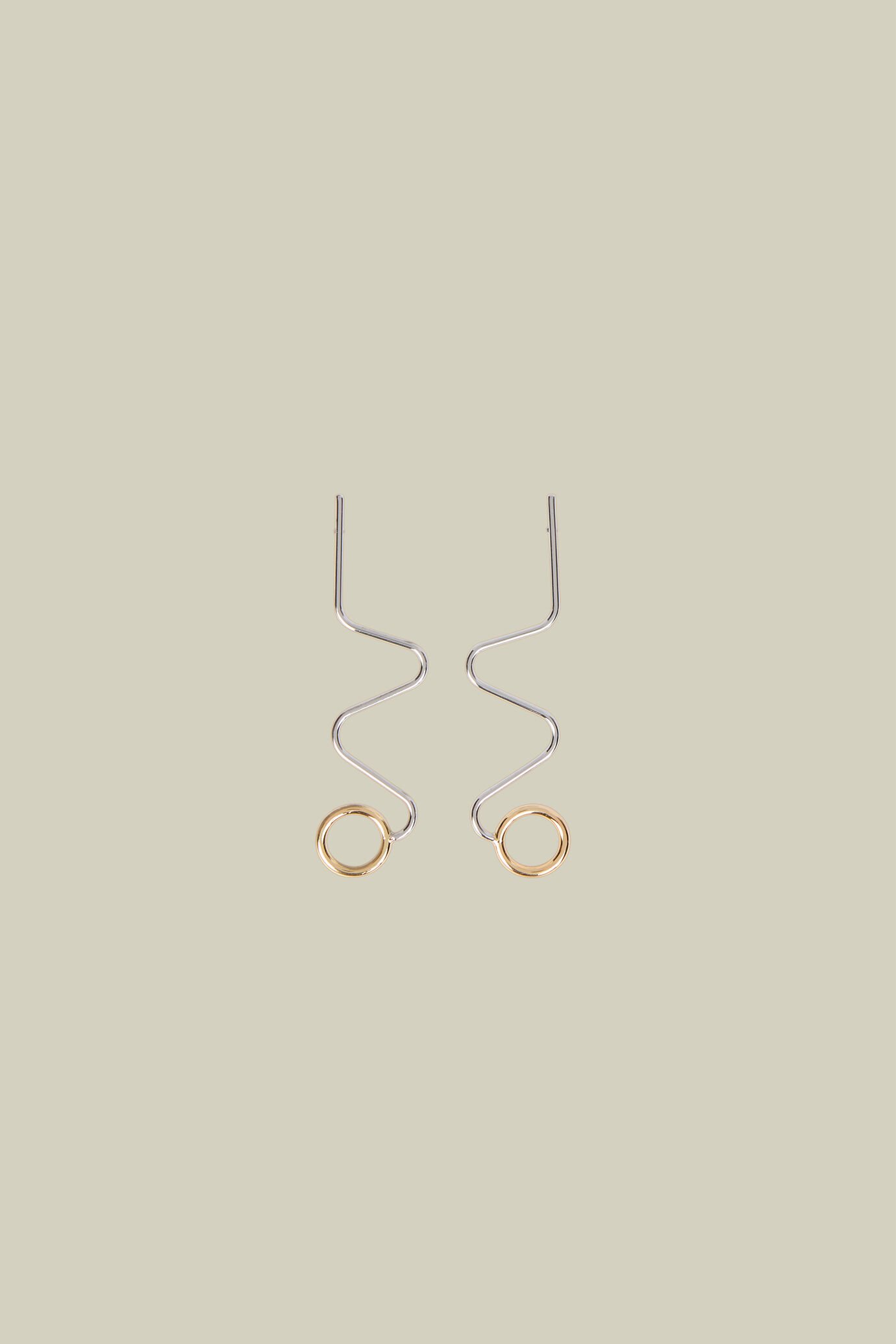 Anhänger-Ohrringe für Damen aus Silber mit geometrischer Form image number 0