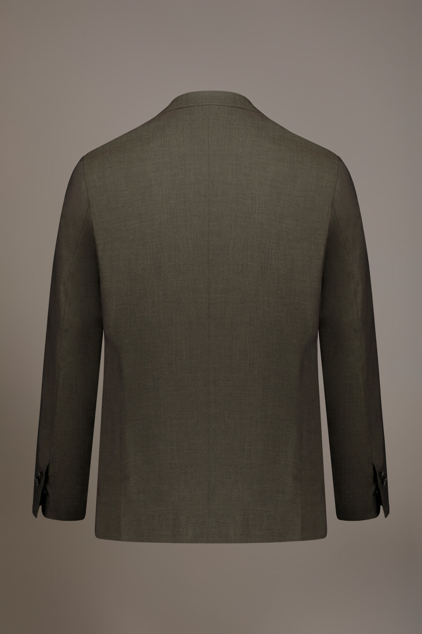 Regular fit single-breasted suit with micro pattern image number 5