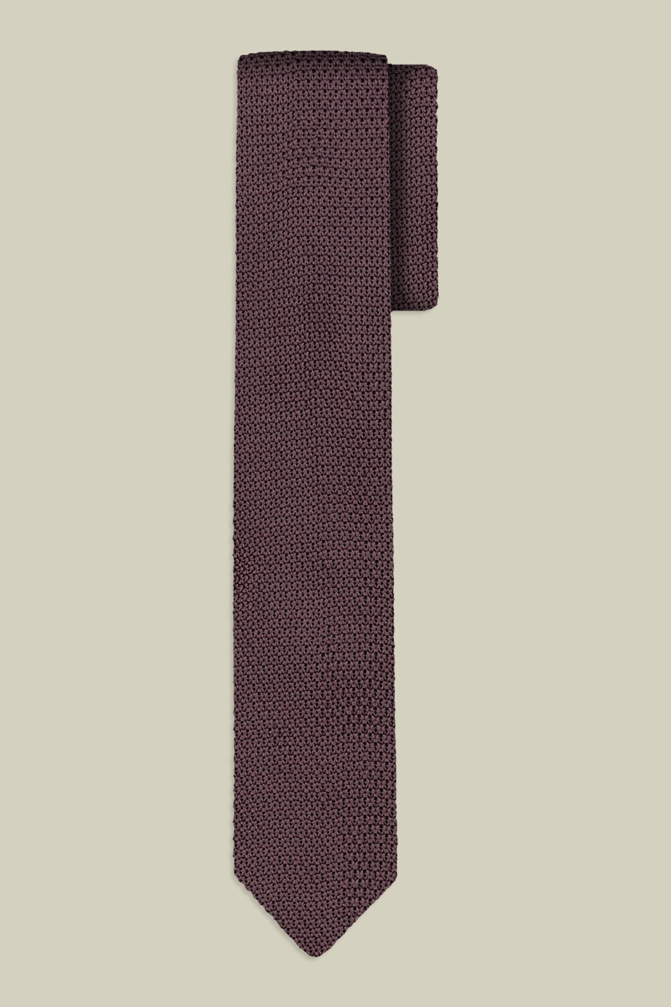 Cravatta uomo a intreccio tinta unita image number 1