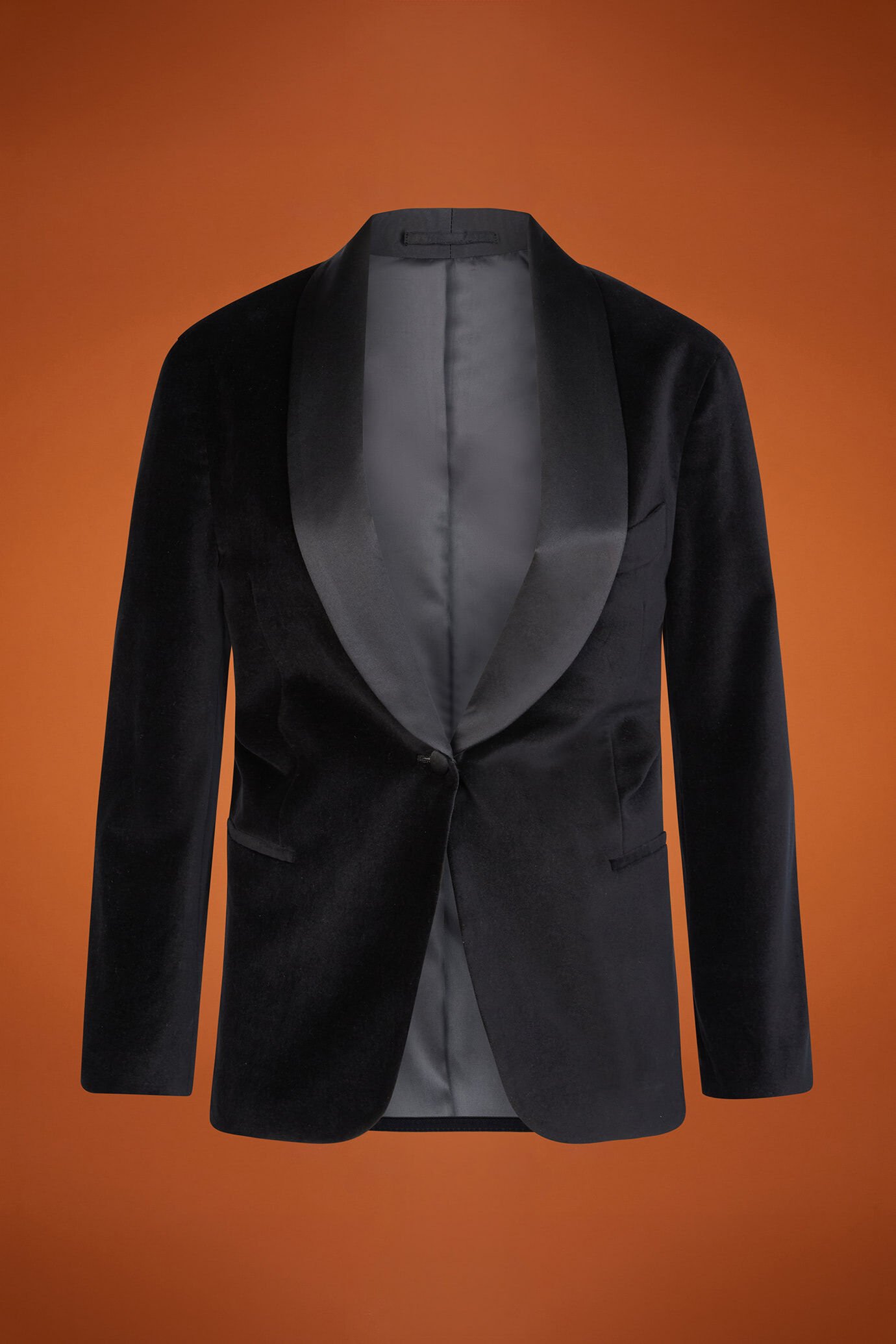 Women's regular fit dinner jacket in smooth velvet image number 4