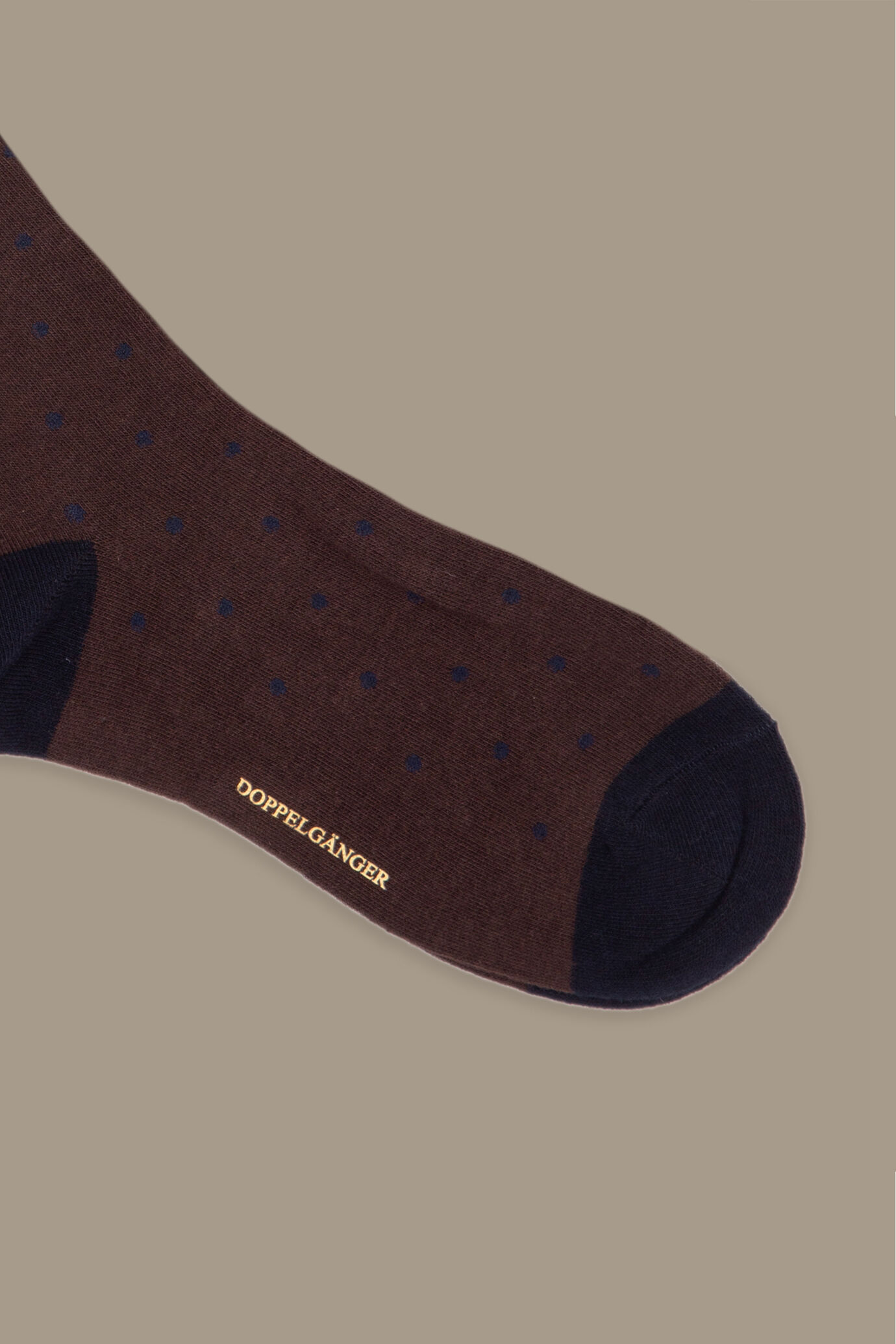 Calzini uomo alti motivo a pois image number 1