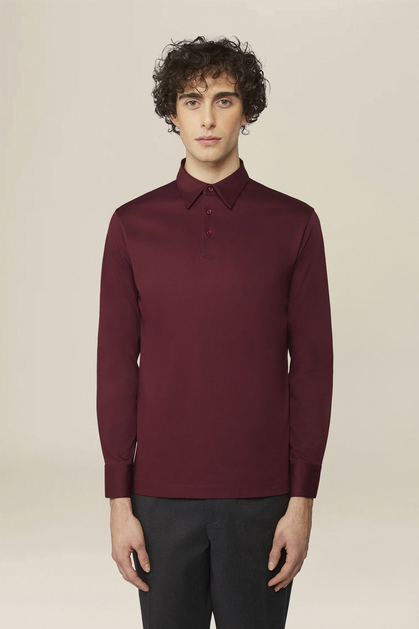 Men's polo shirt in 100% cotton, regular fit image number 0