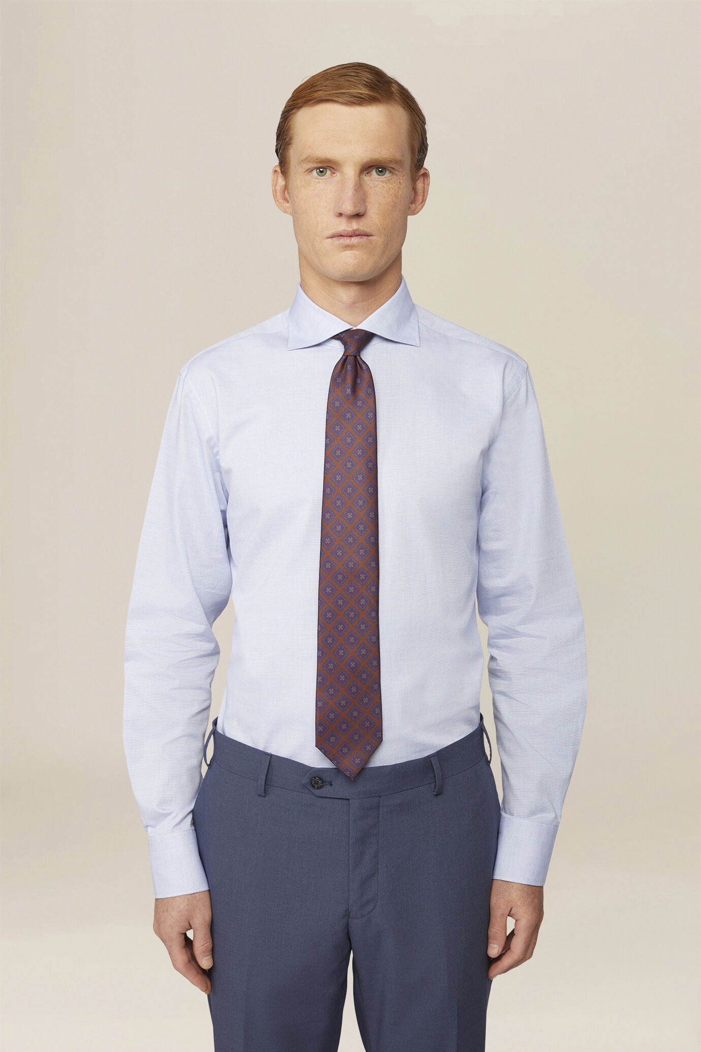 Chemise pour homme 100 % coton &agrave; carreaux