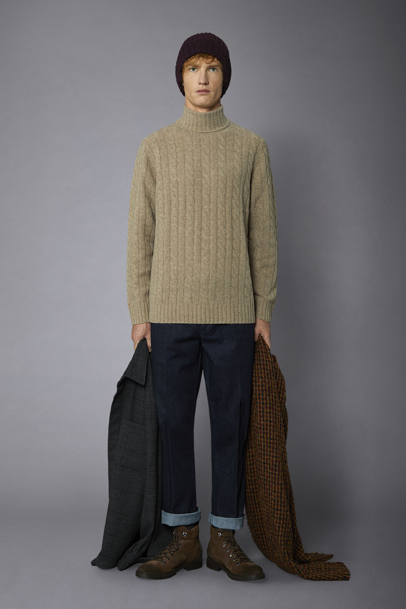 Men's Tturtleneck lambswool blend regular fit sweater image number 0