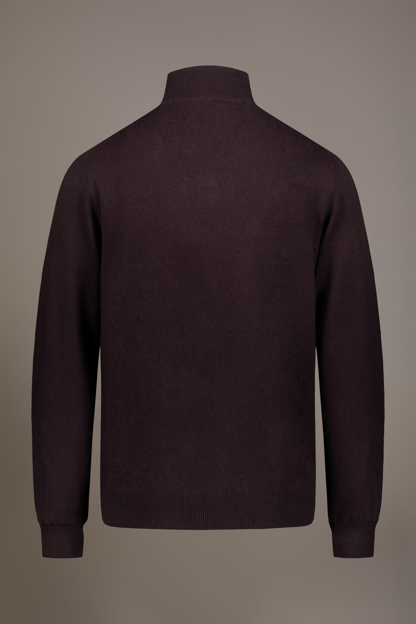Maglia collo alto con zip misto lana image number 5