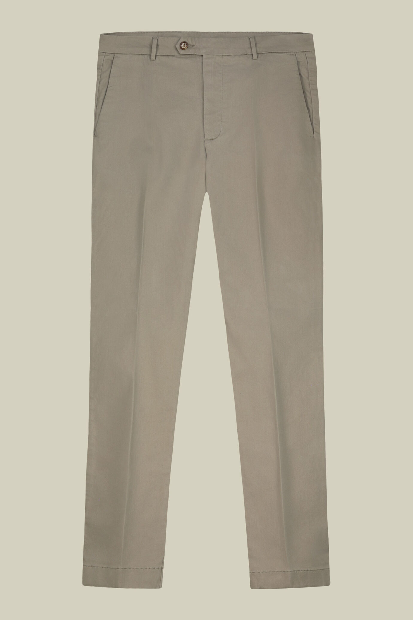 Pantalone uomo chino classico costruzione twill elasticizzato regular fit image number 4
