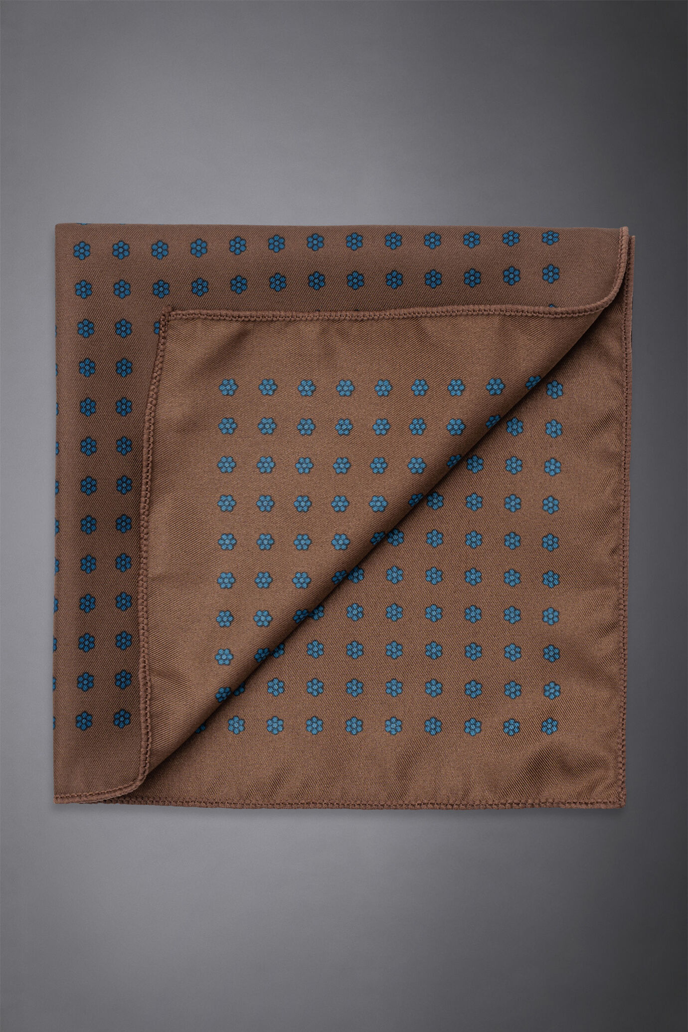 Men's printed patterned twill pochette image number 0