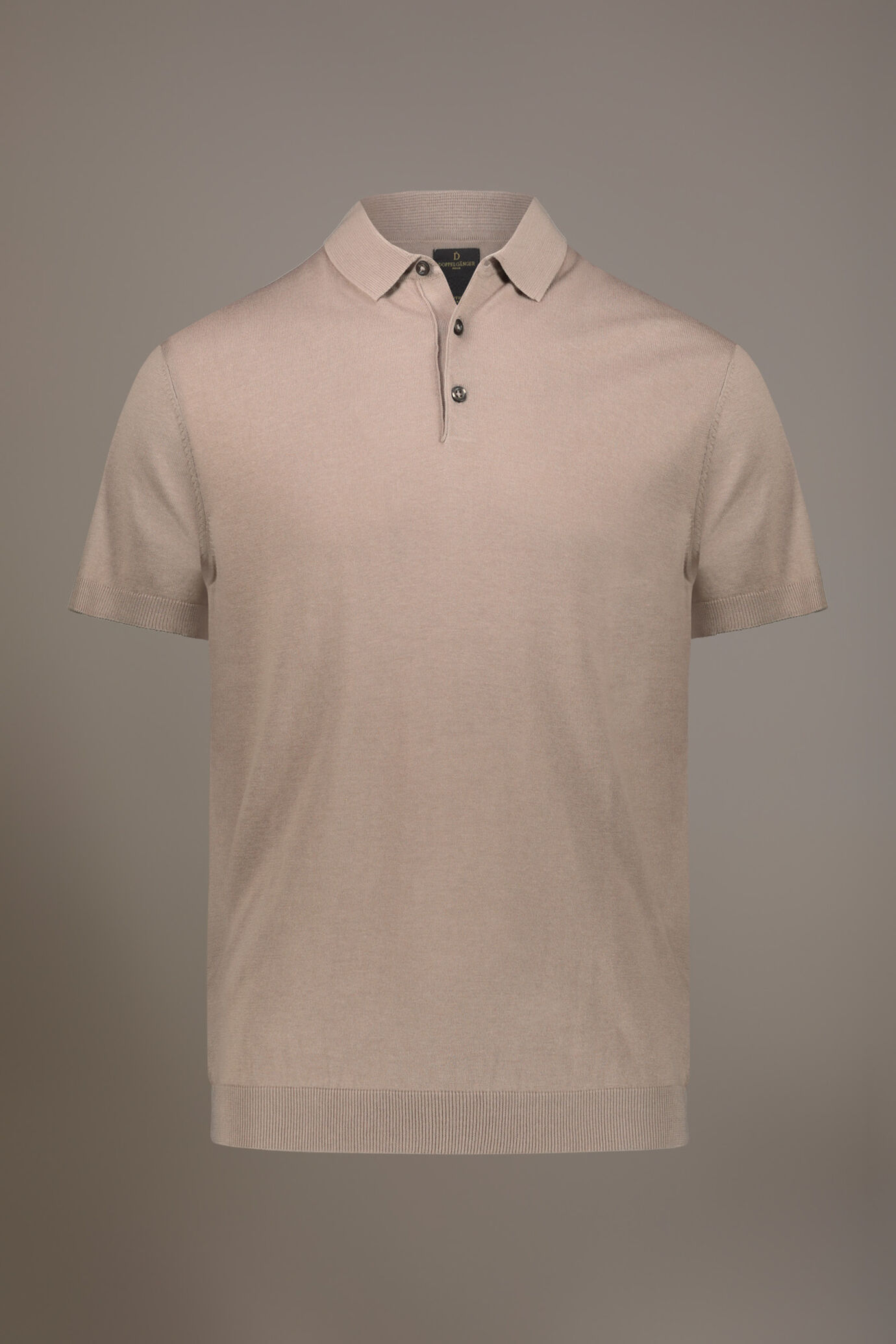 Knitted short sleeves polo 100% cotton image number 3