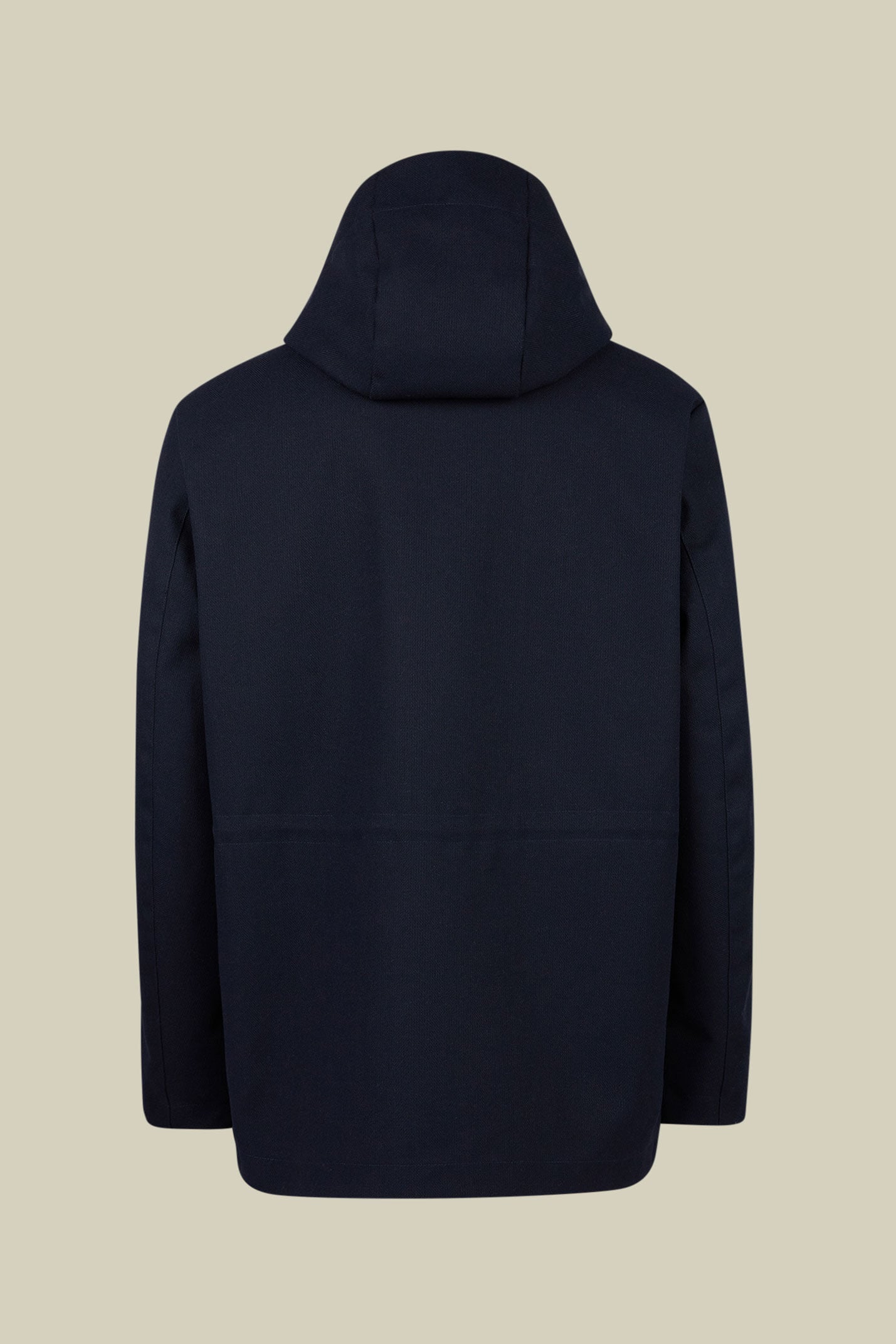 Men's padded jacket in technical fabric with an adjustable