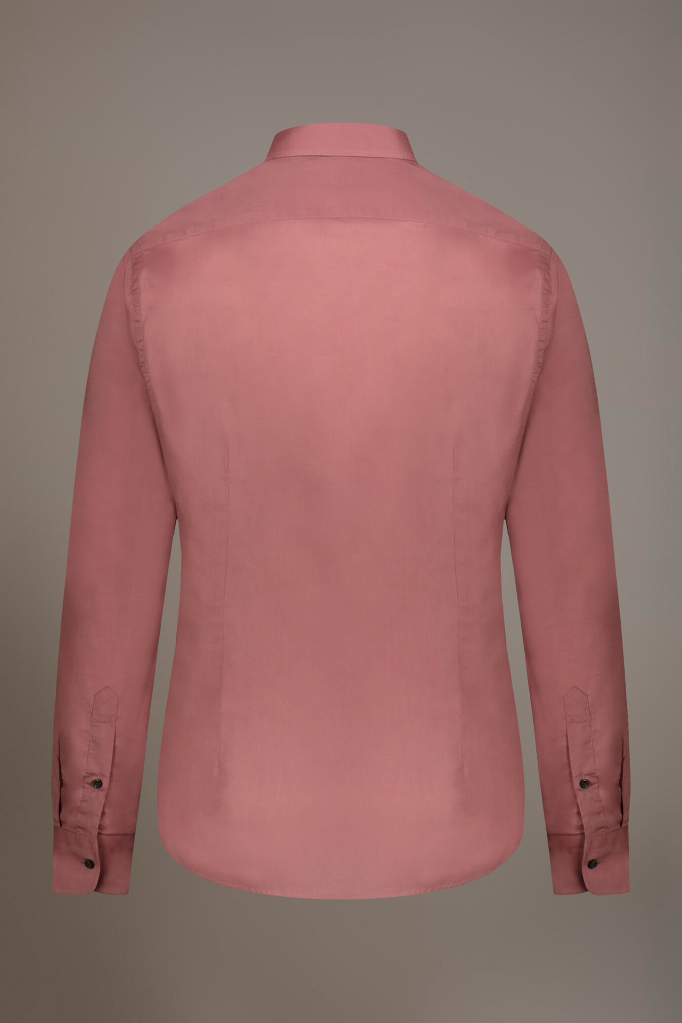 Camicia casual collo francese comfort fit in mussola di cotone image number 4