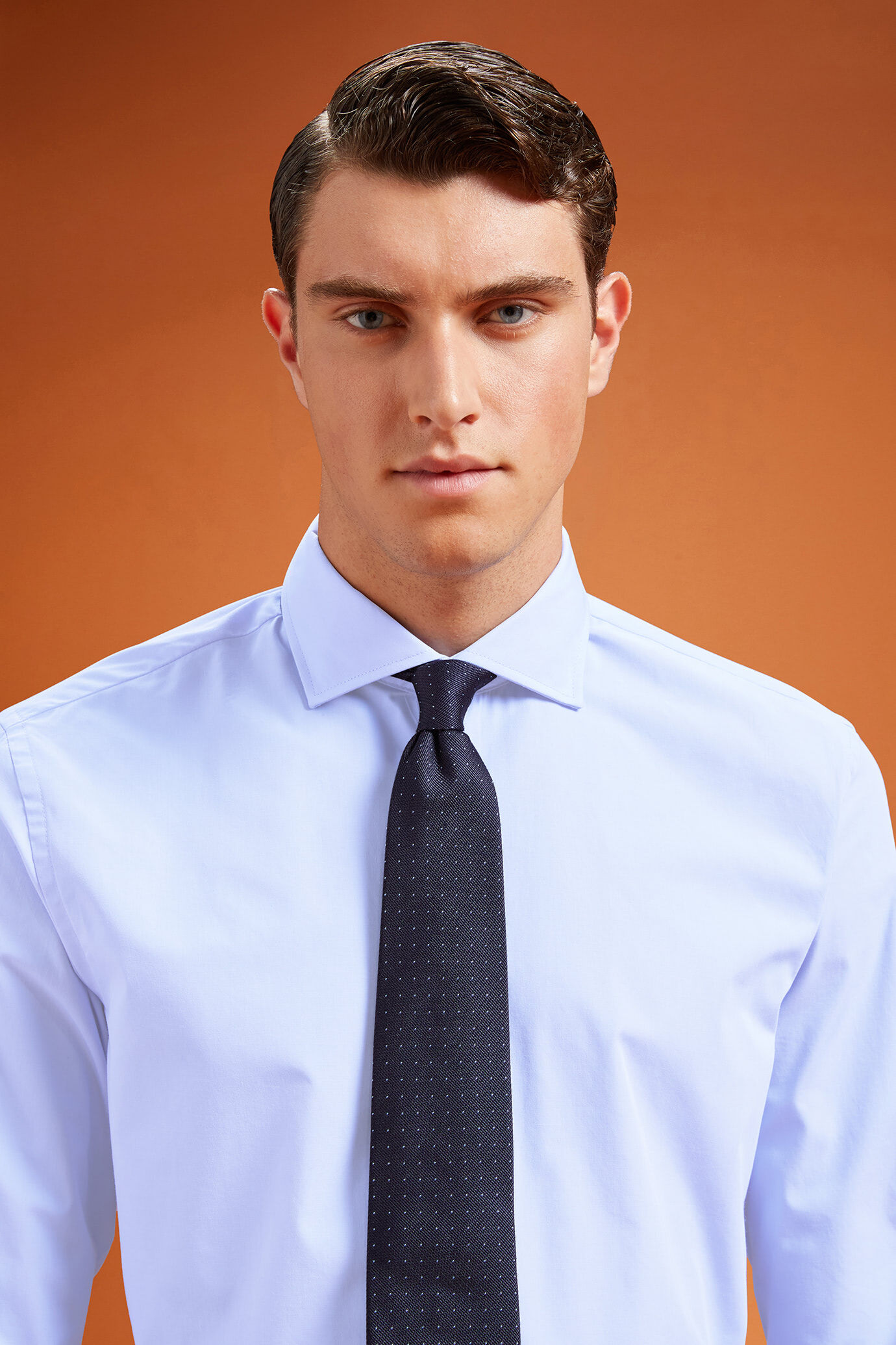 Camicia classica collo francese tinta unita uomo Doppelganger Roma Camicia classica collo francese tinta unita uomo