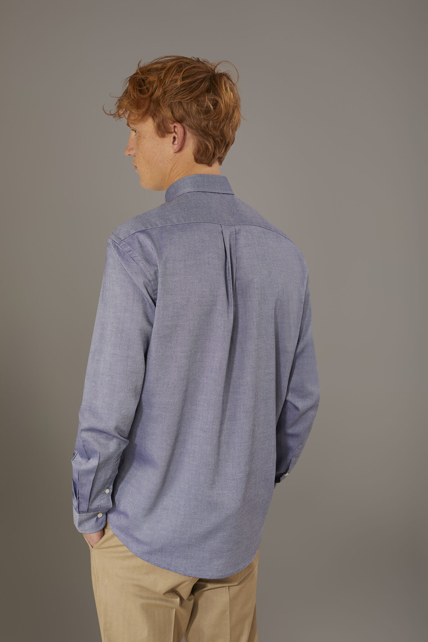 Camicia Oxford Maniche Corte Premier Uomo &ndash; Tessuto Ricco Di Cotone, Ufficio Formale, PR236
