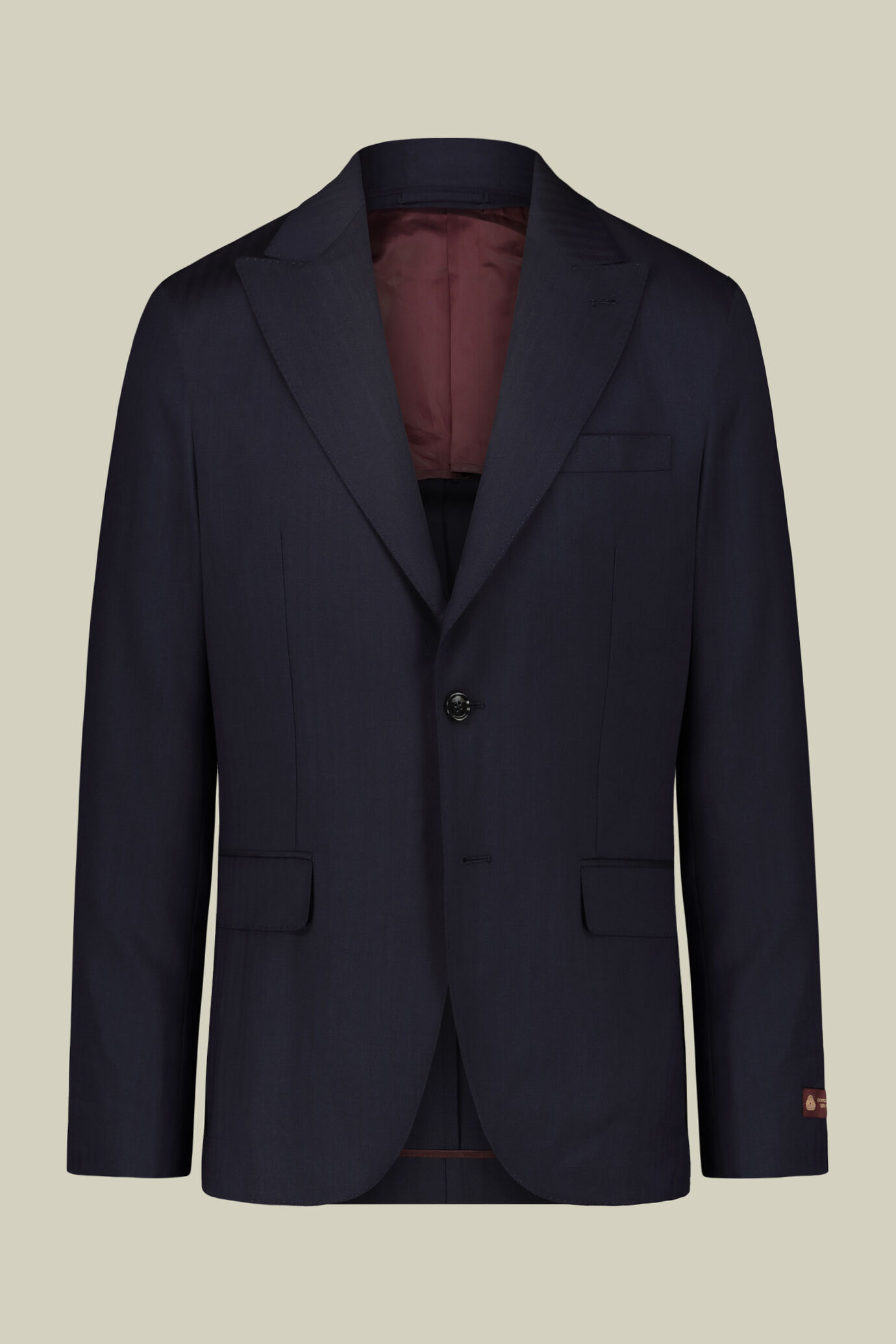 Single-breasted men's suit with classic single-pleat trousers, in 100% wool with herringbone weave image number 5